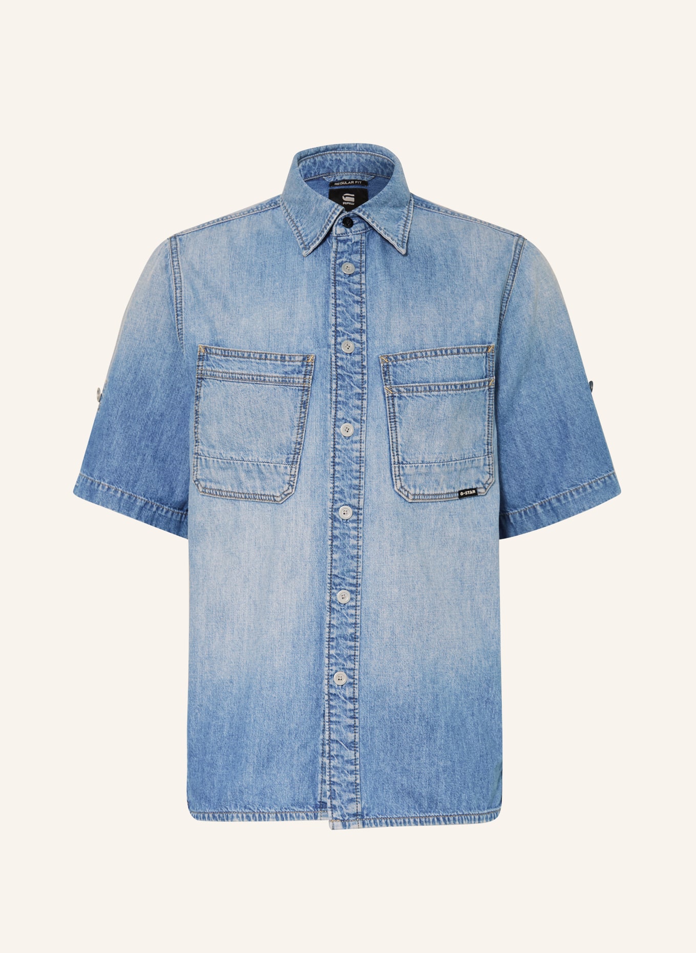 G-Star RAW Denim shirt regular fit, Color: BLUE (Image 1)