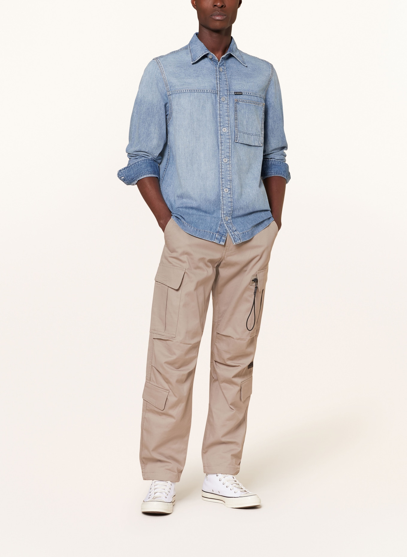 G-Star RAW Svrchní džínová košile, Barva: MODRÁ (Obrázek 2)