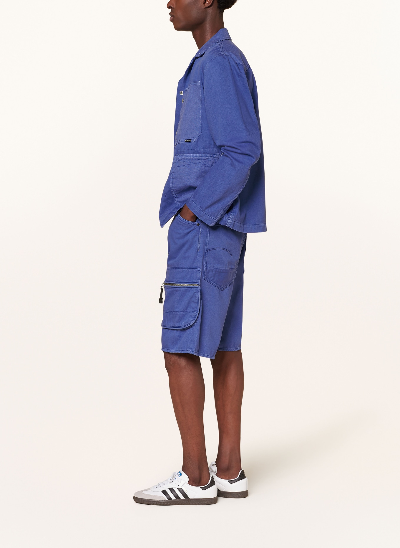 G-Star RAW Cargo shorts regular fit, Color: G336 faded blue papillon gd (Image 4)