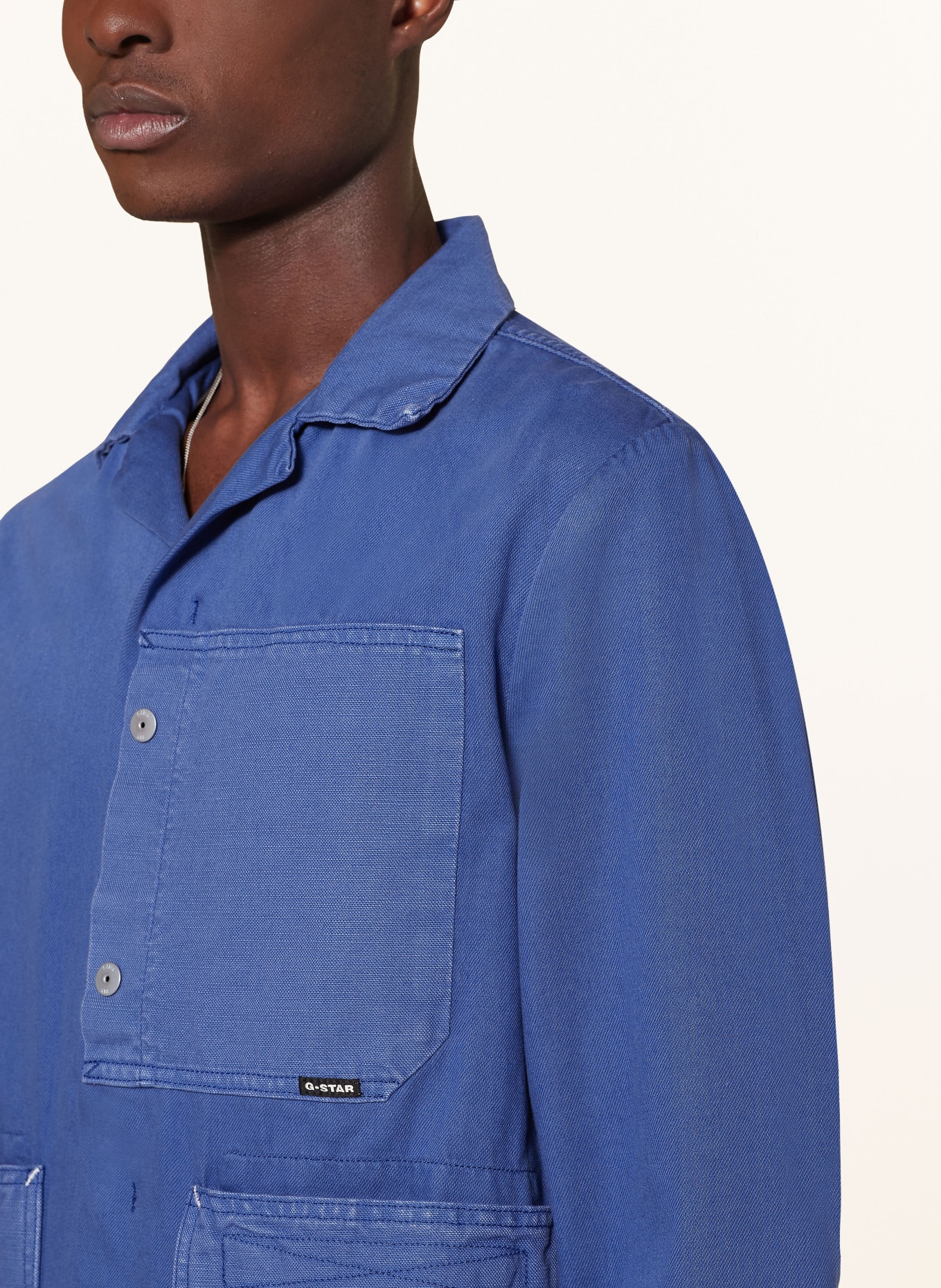 G-Star RAW Overshirt MARSEILLE, Color: BLUE (Image 4)