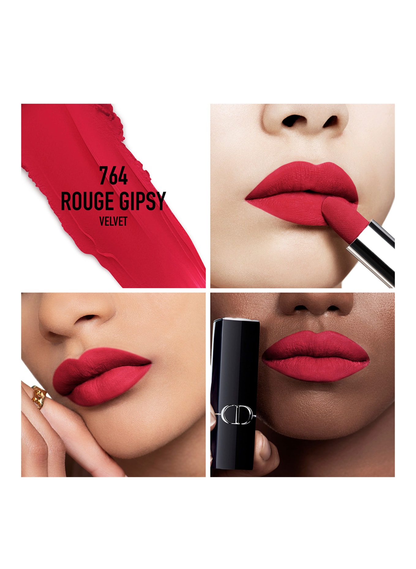 DIOR ROUGE DIOR VELVET: 764 ROUGE GIPSY