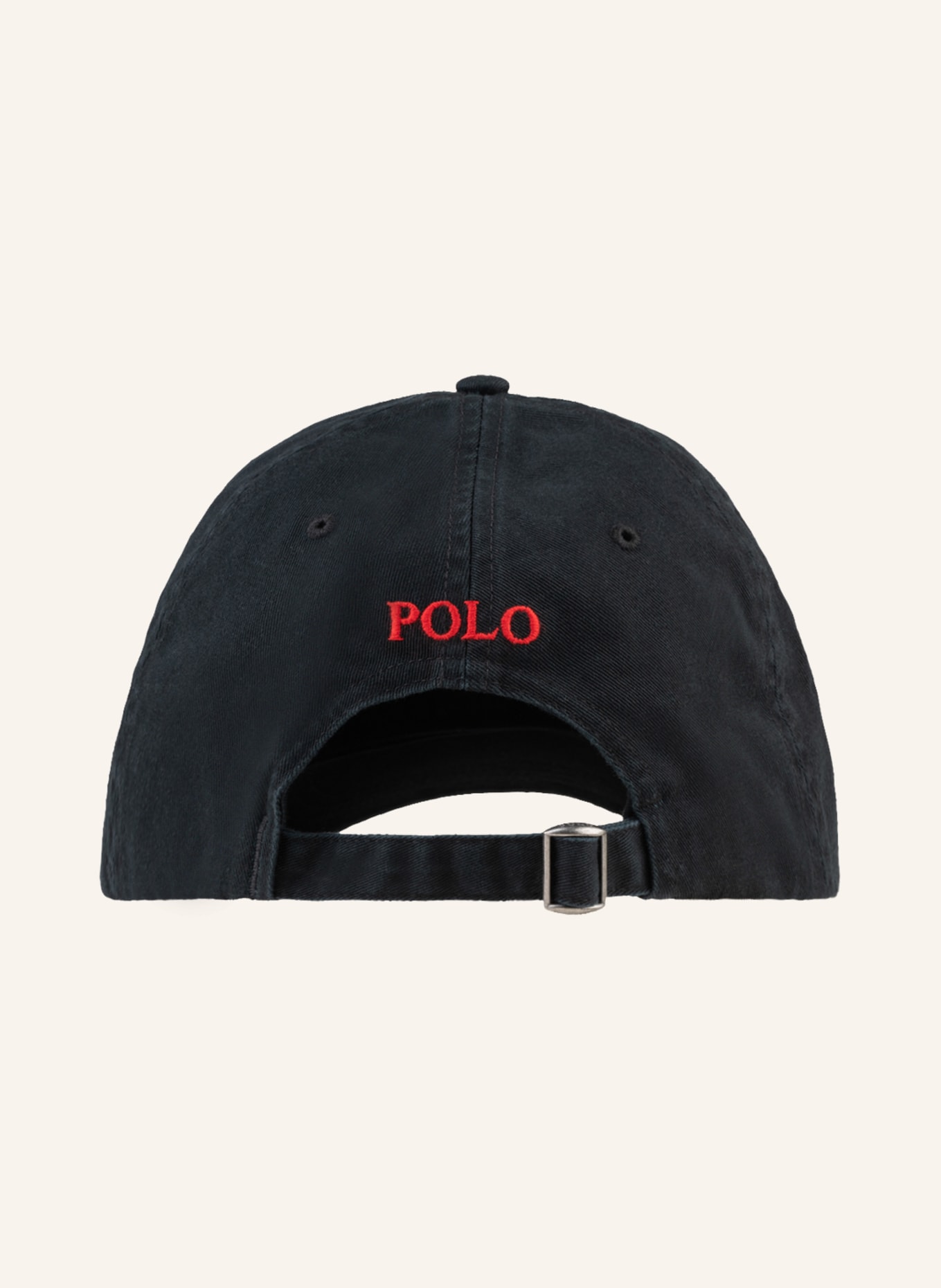 POLO RALPH LAUREN Cap: SCHWARZ/ ROT