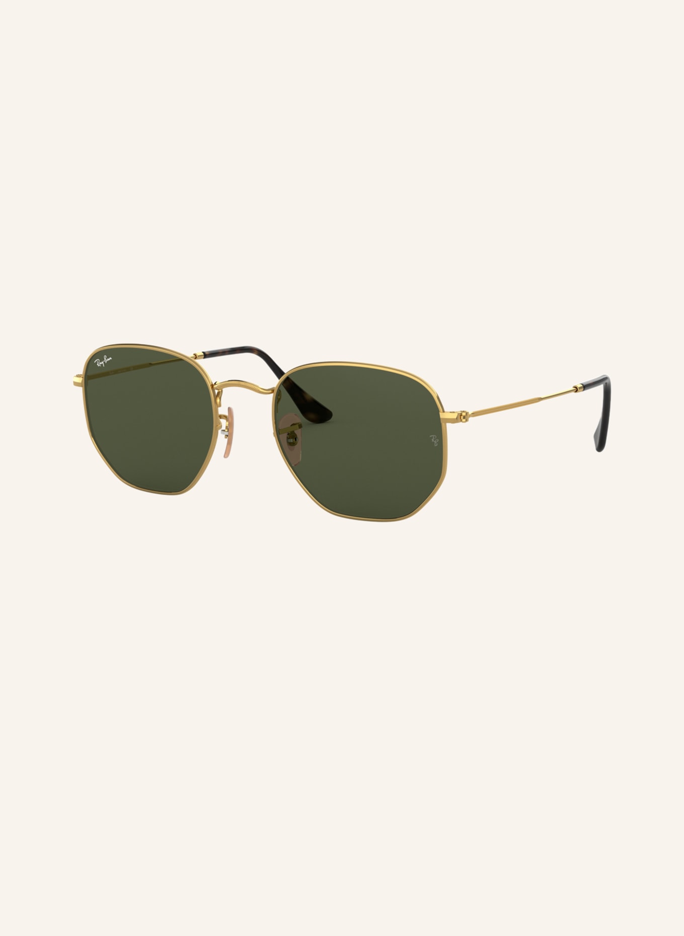 Ray-Ban Sunglasses RB3548N , Color: 001- GOLD/GREEN (Image 1)