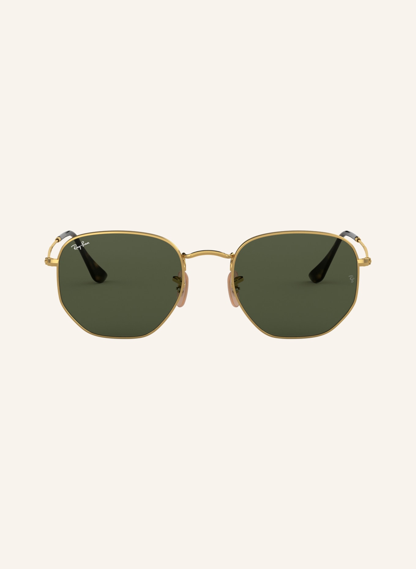 Ray-Ban Sunglasses RB3548N , Color: 001- GOLD/GREEN (Image 2)