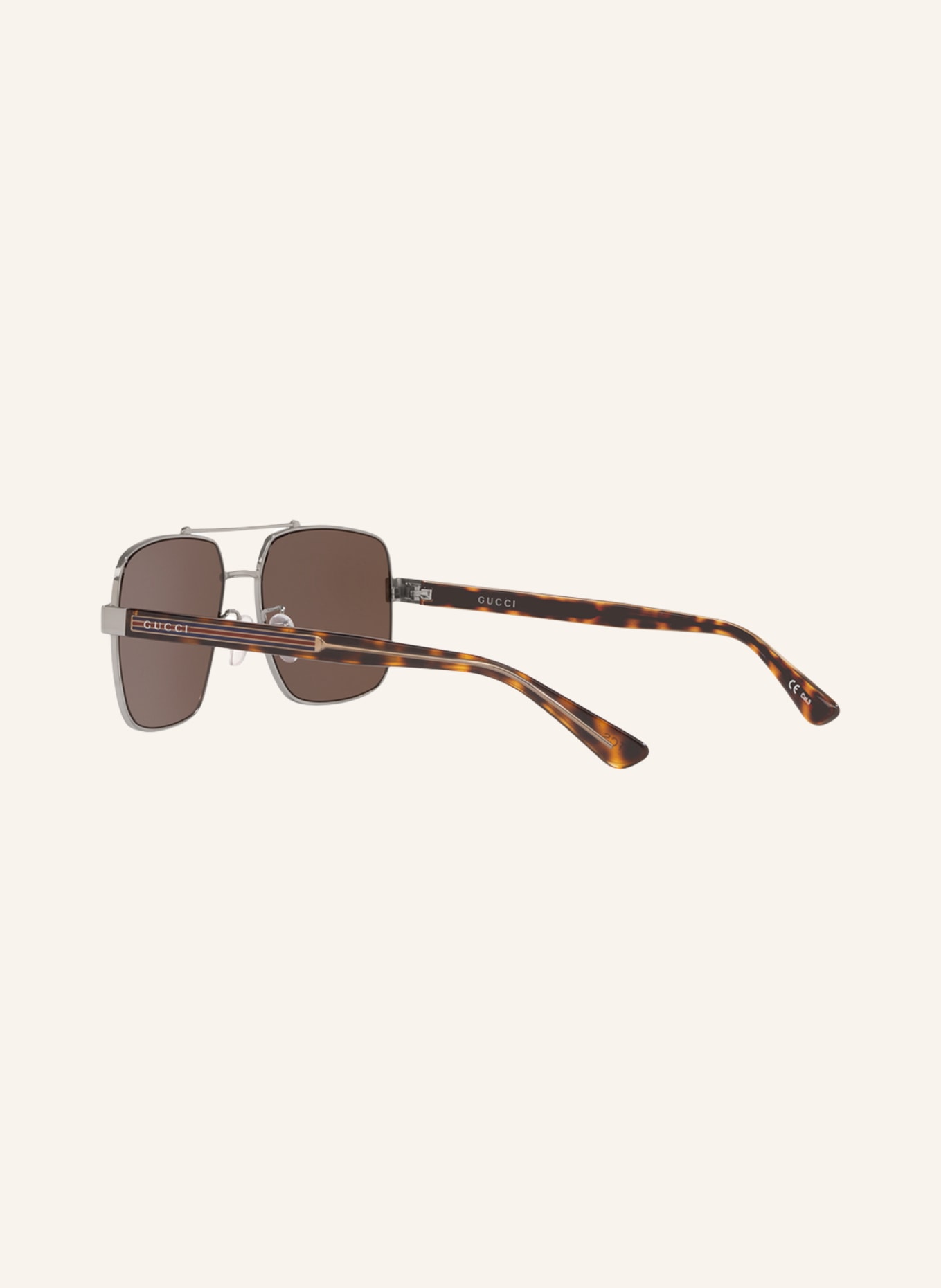 GUCCI Sunglasses GC001245, Color: 4240D1 - SILVER/BROWN (Image 4)