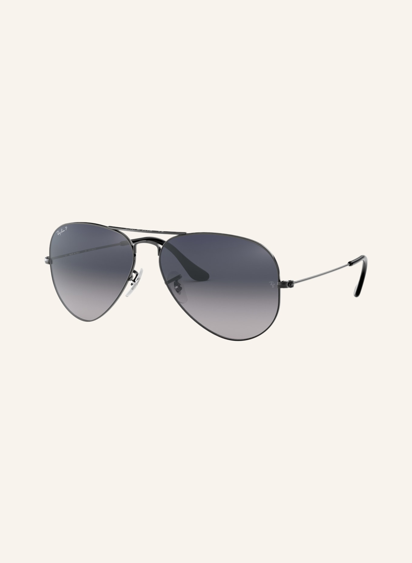 Ray-Ban Sonnenbrille RB3025 AVIATOR: 004/78 - SCHWARZ/ BLAU