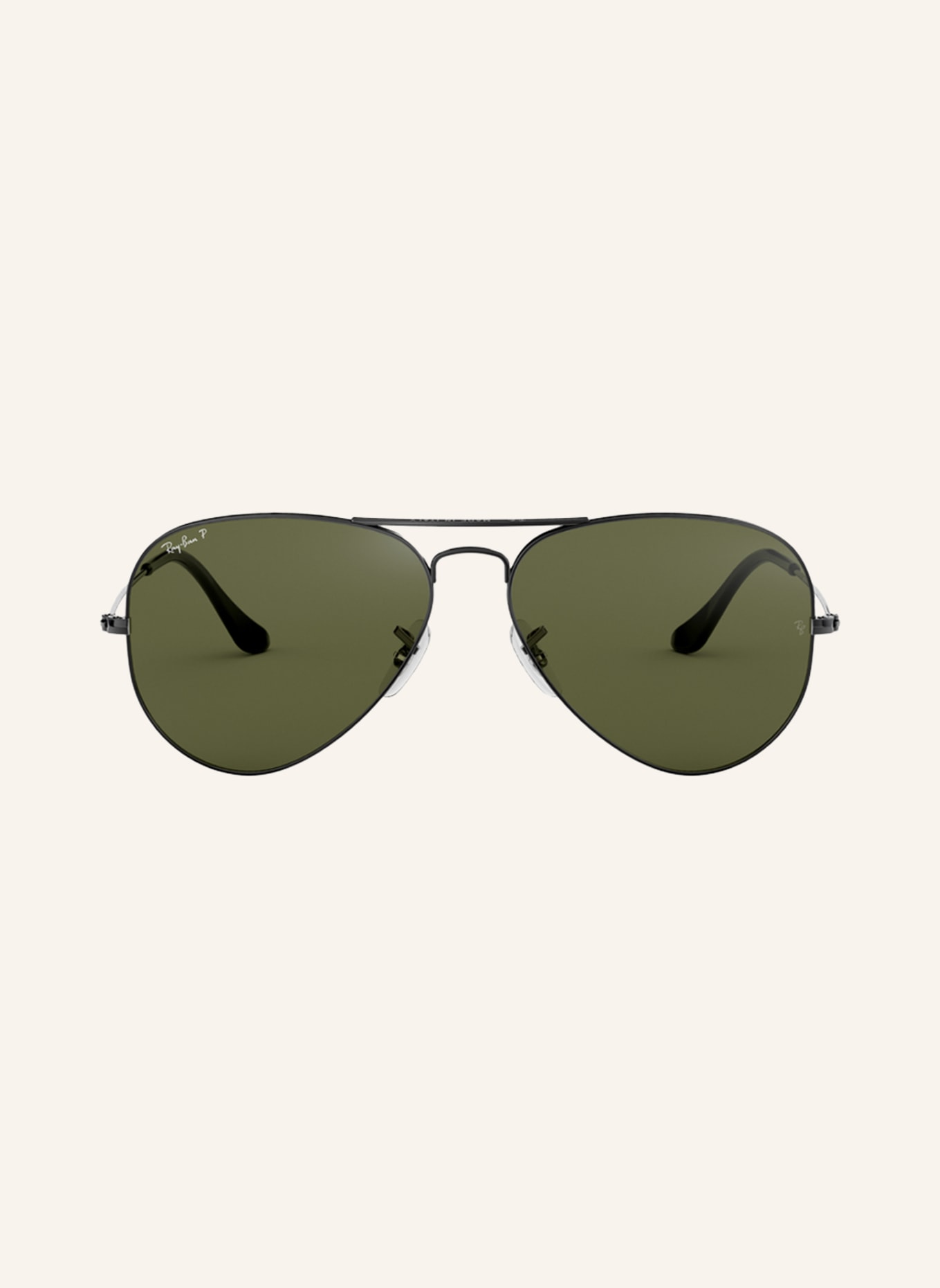 Ray-Ban Sunglasses RB3025 AVIATOR, Color: 004/58 - GRAY/GREEN POLARIZED (Image 2)