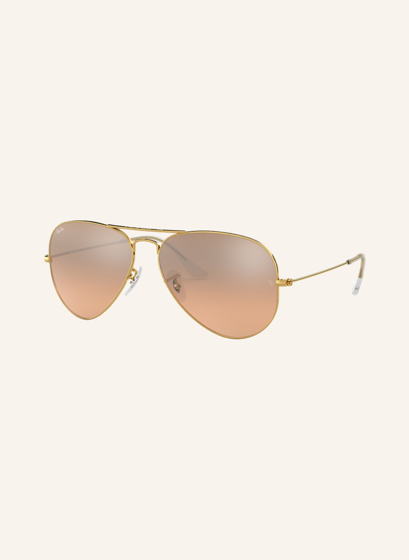 Ray-Ban Sonnenbrille RB3025 AVIATOR: 001/3E - GOLD/ ROSÉ VERLAUF VERSPIEGELT