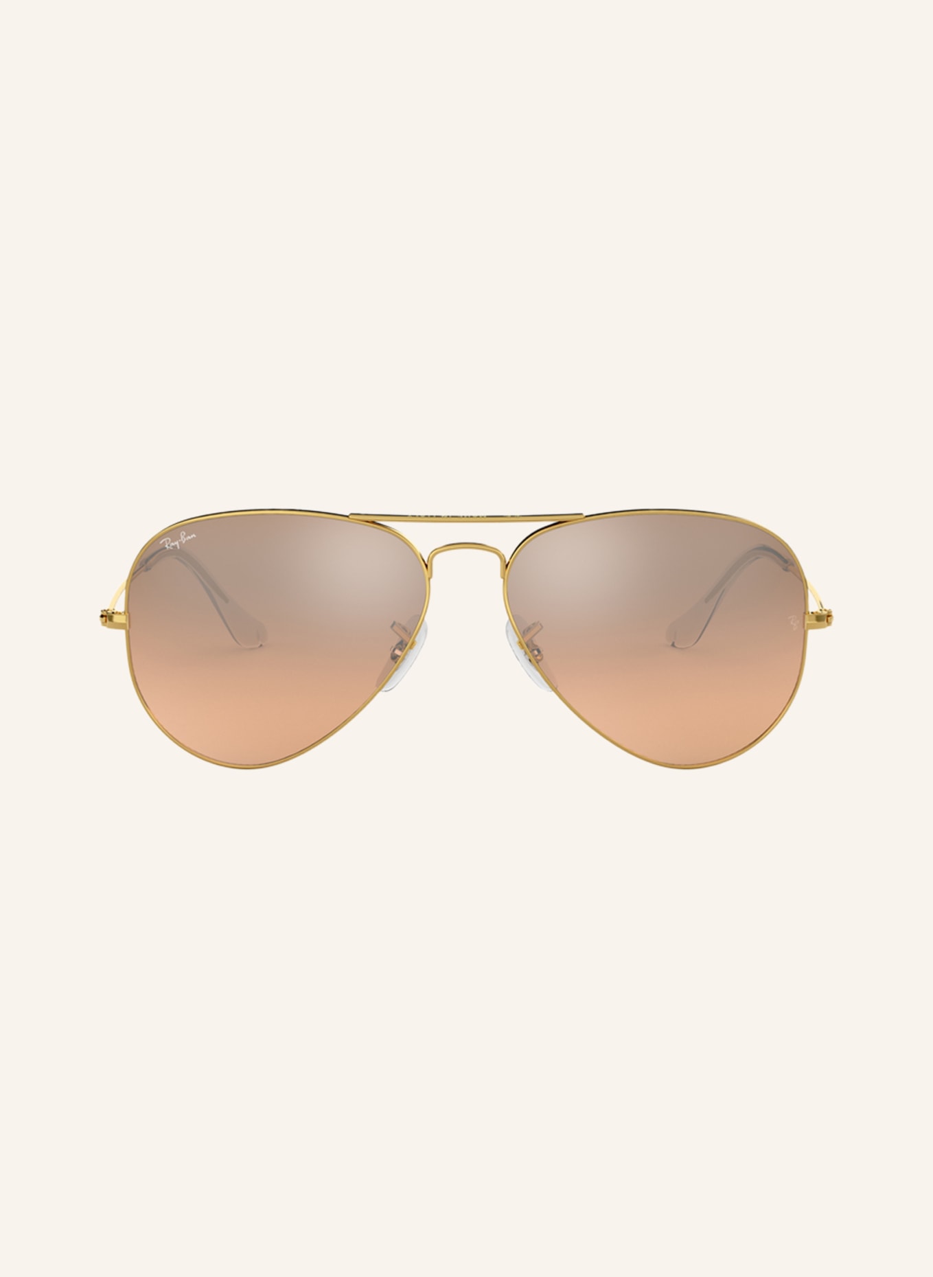 Ray-Ban Sonnenbrille RB3025 AVIATOR: 001/3E - GOLD/ ROSÉ VERLAUF VERSPIEGELT