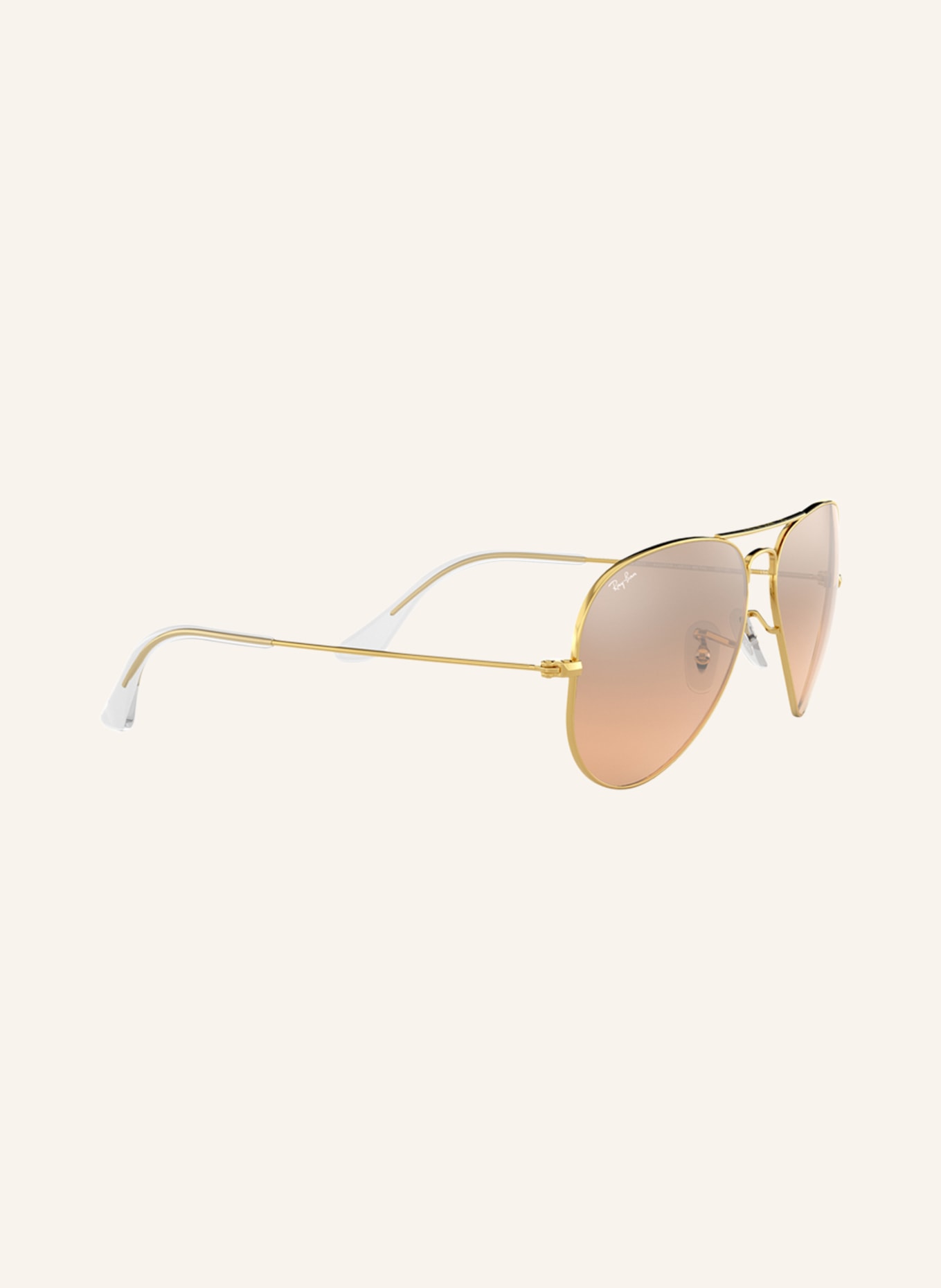 Ray-Ban Sonnenbrille RB3025 AVIATOR: 001/3E - GOLD/ ROSÉ VERLAUF VERSPIEGELT