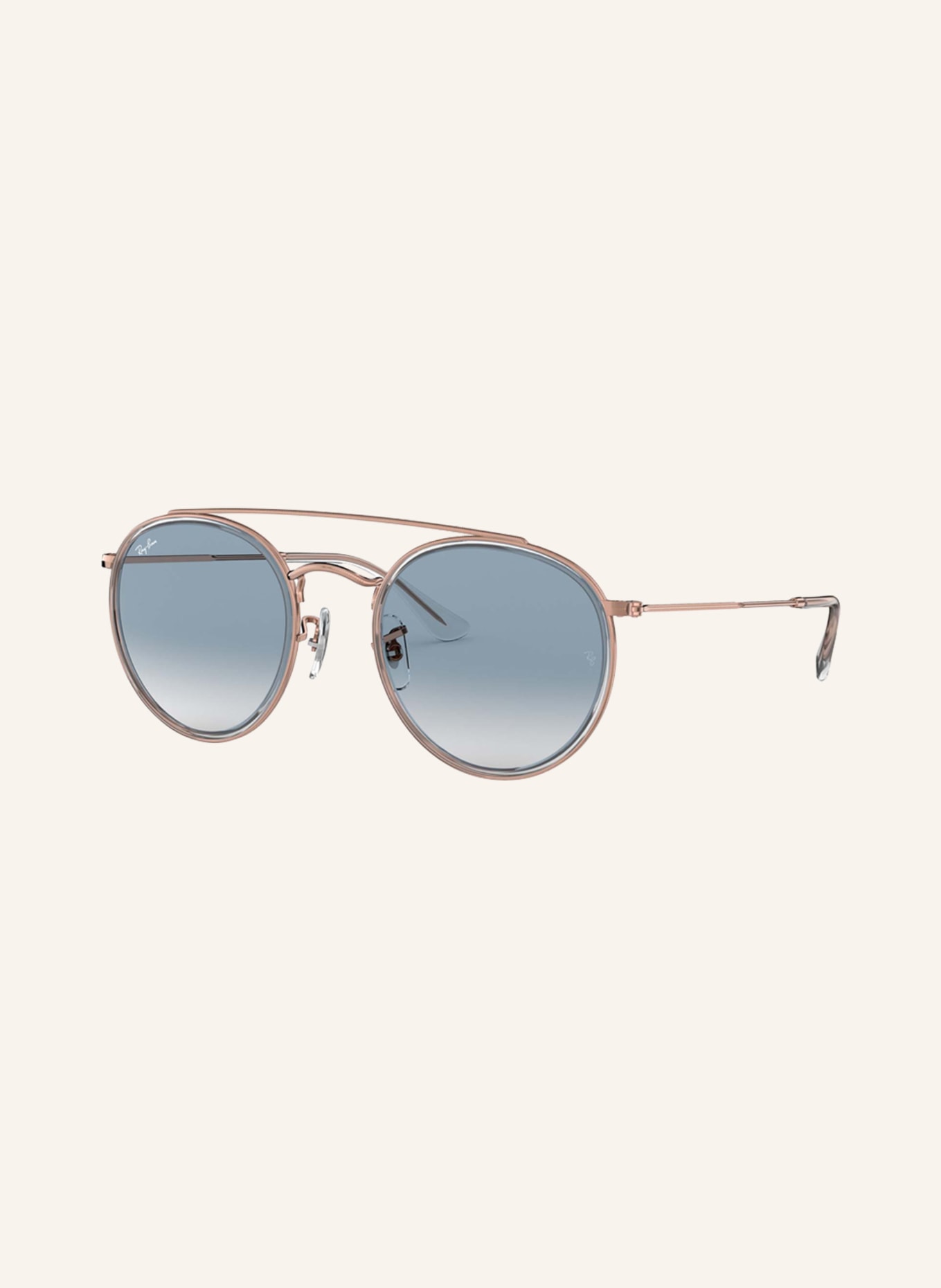 Ray-Ban Sonnenbrille RB3647N ROUND: 90683F - GOLD/ BLAU VERLAUF