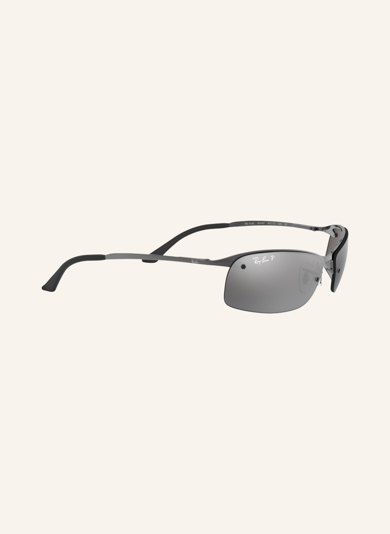 Ray-Ban Sonnenbrille RB3183: 004/82 - SCHWARZ/ GRAU POLARISIERT
