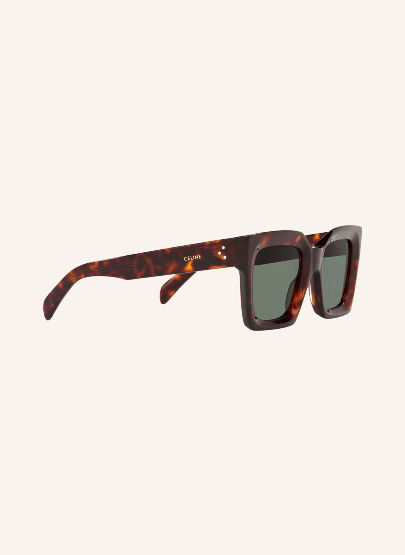 CELINE Sunglasses CL000245, Color: 4402J1 - HAVANA/ GREEN (Image 3)