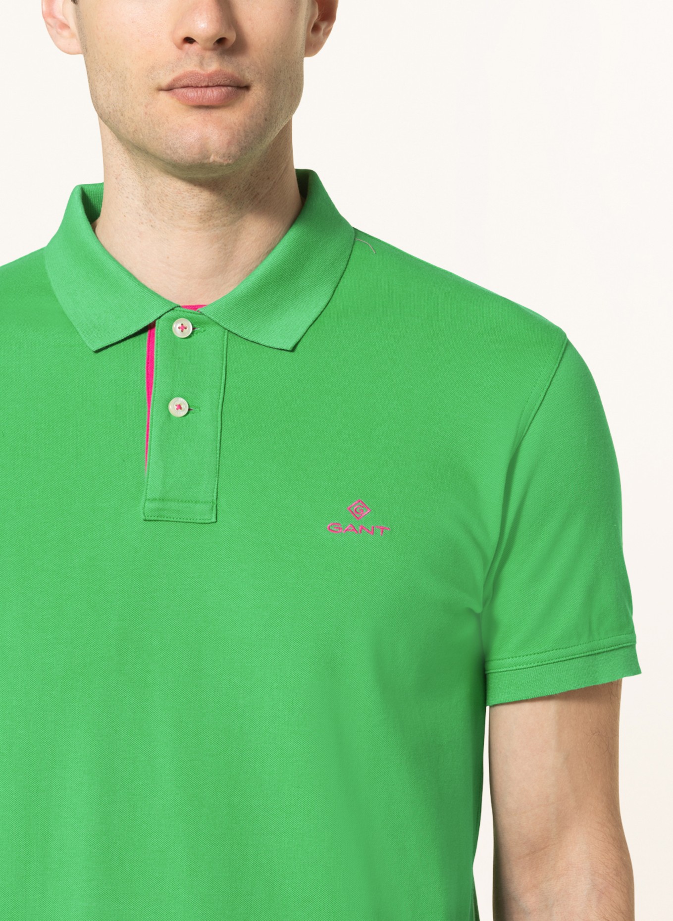 GANT Piqué-Poloshirt, Farbe: GRÜN (Bild 4)