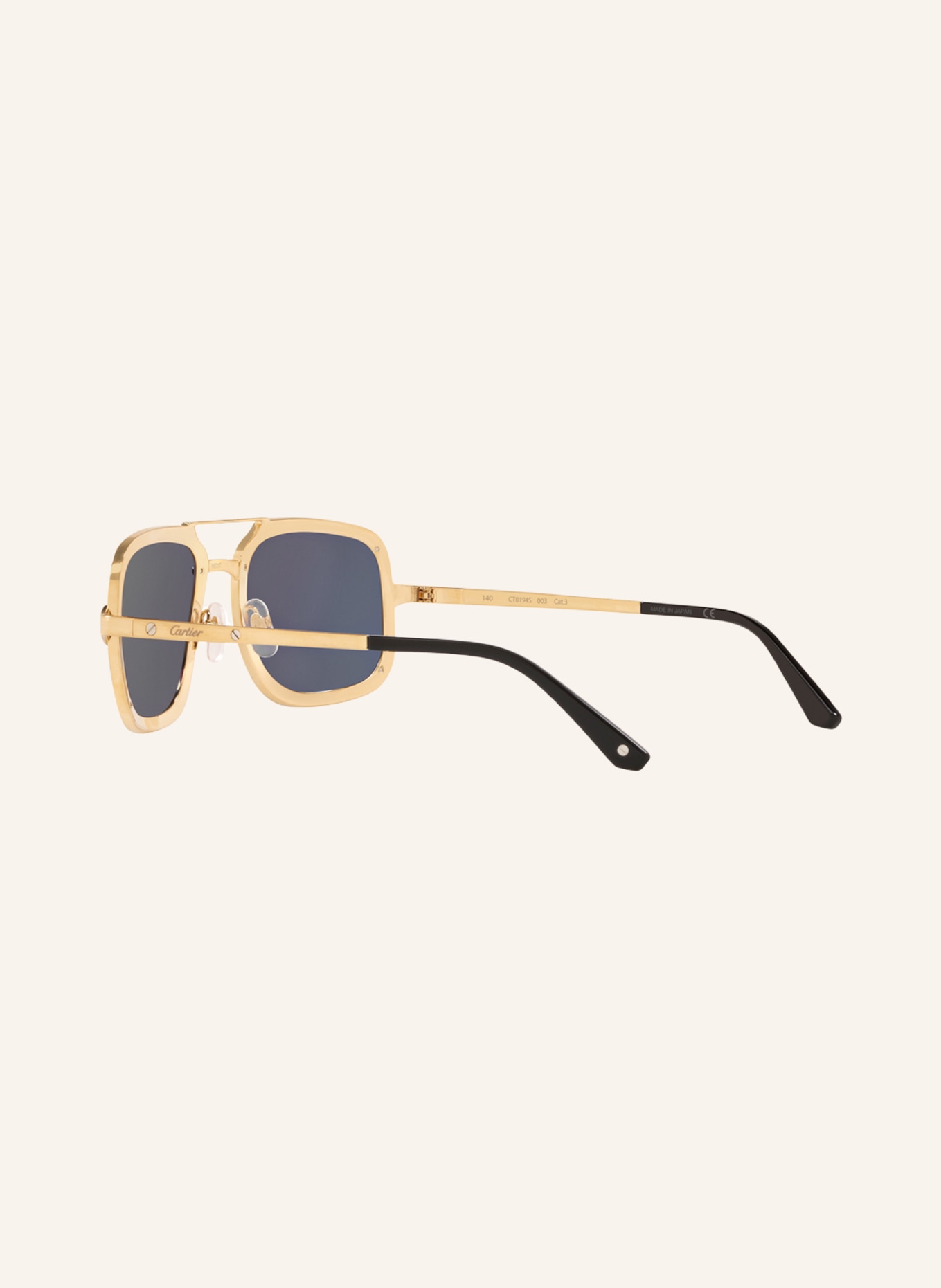 Cartier Sunglasses CT0194S, Color: 2390B1 - BLACK/GRAY (Image 4)