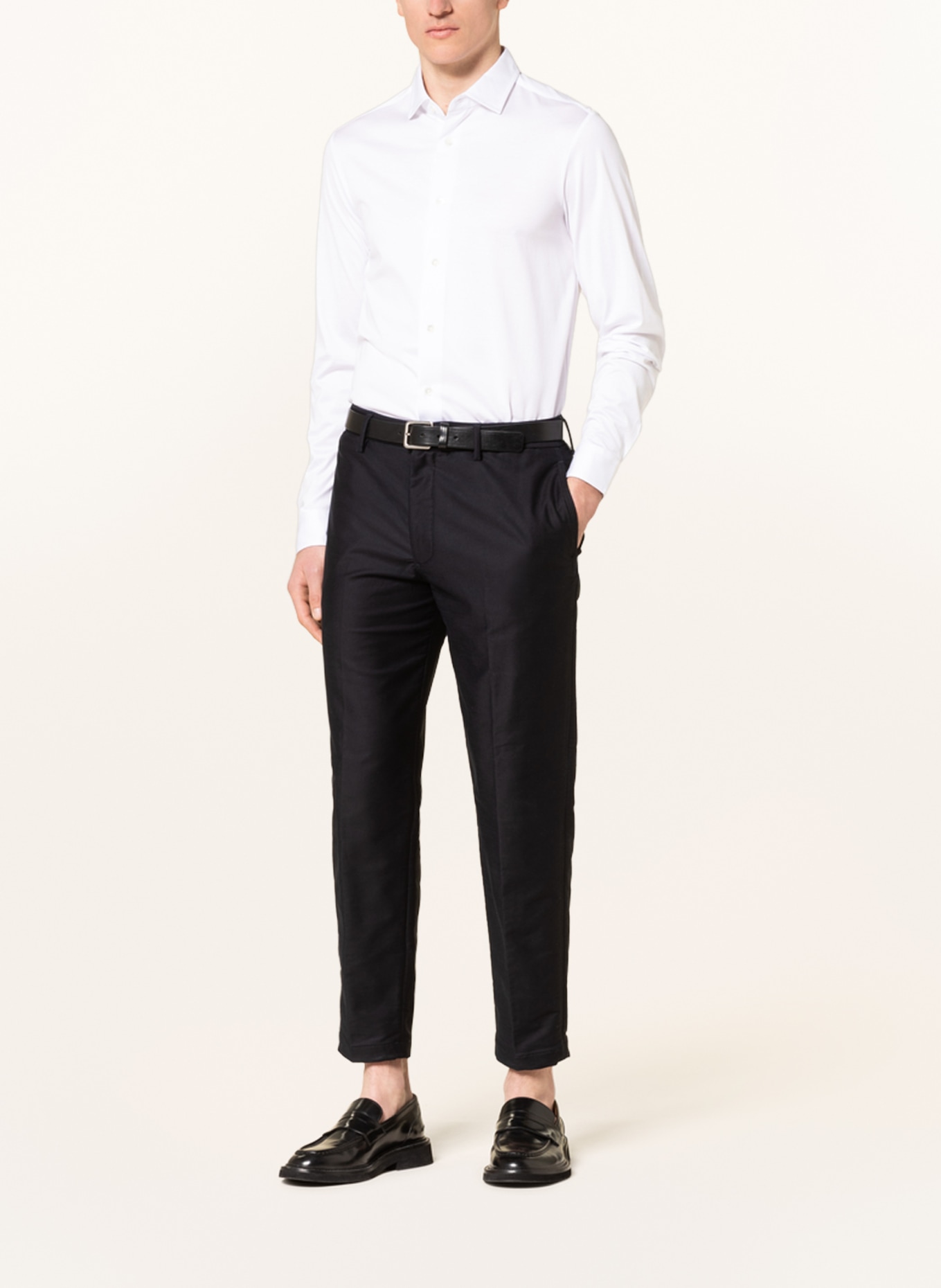 EMPORIO ARMANI Jersey shirt slim fit: WHITE