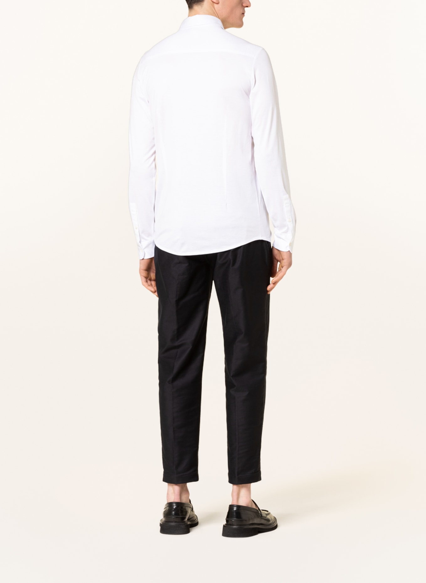 EMPORIO ARMANI Jersey shirt slim fit: WHITE