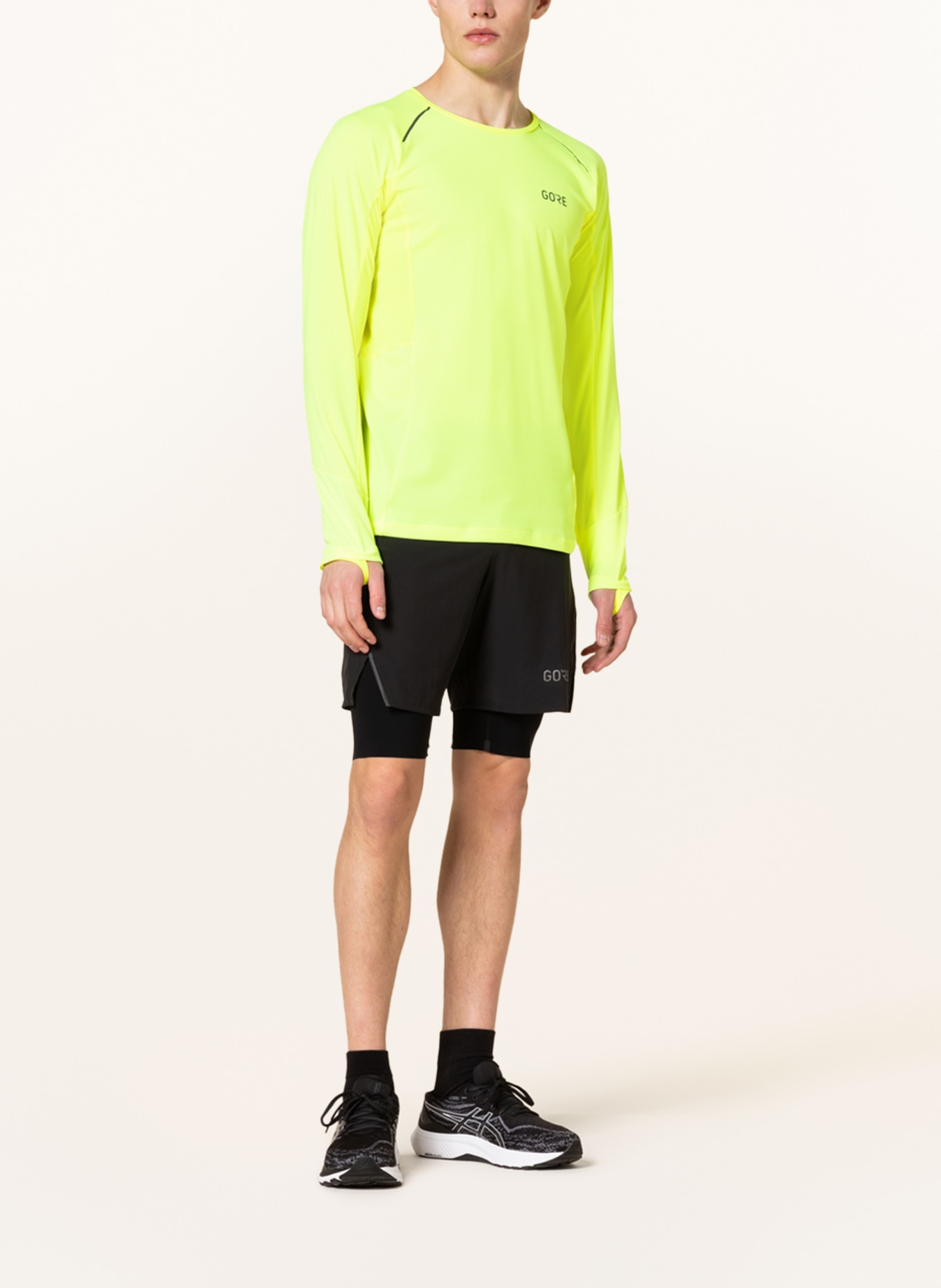GORE RUNNING WEAR Running shirt ENERGETIC with mesh inserts, Color: NEON YELLOW (Image 2)
