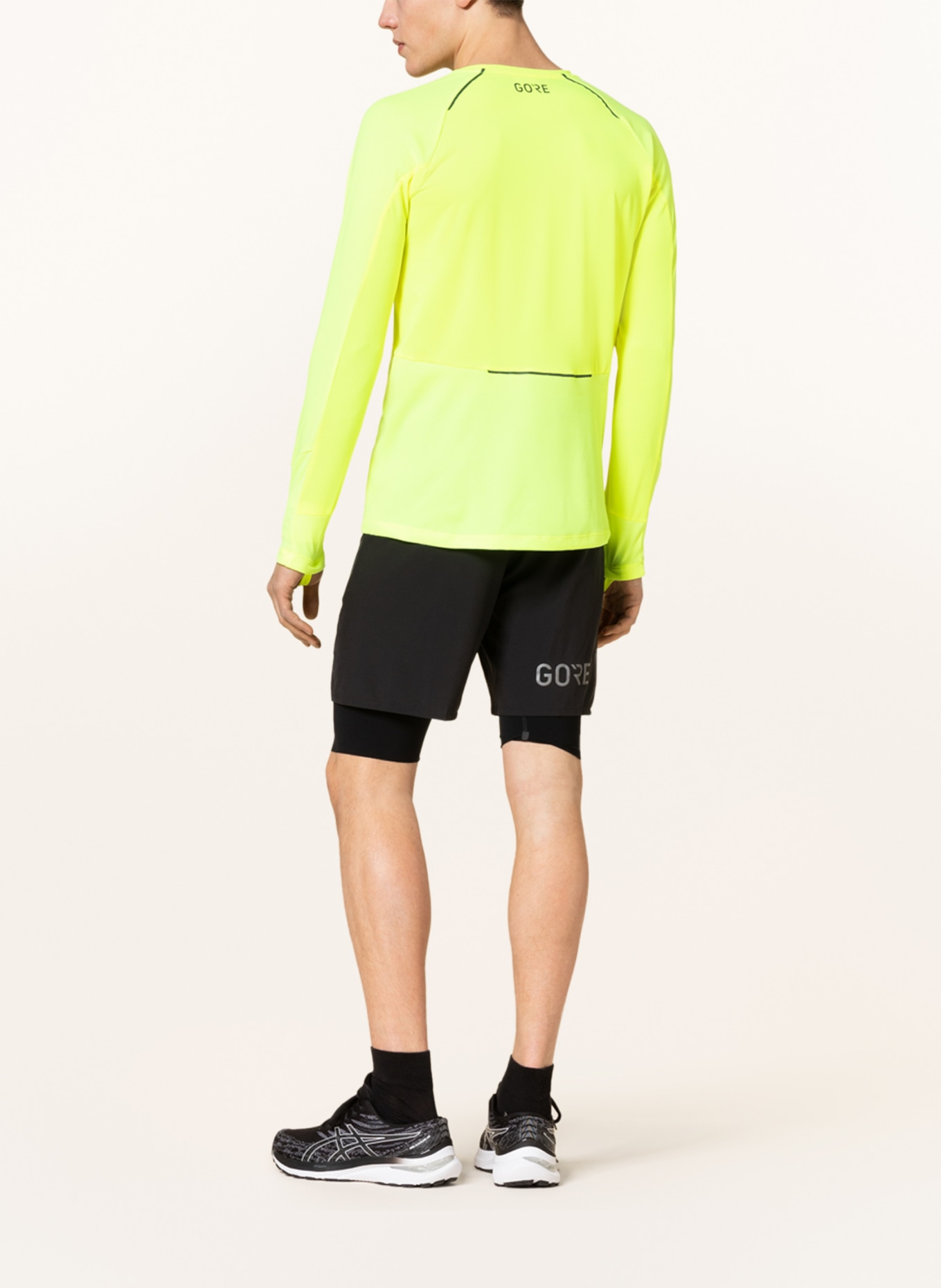 GORE RUNNING WEAR Running shirt ENERGETIC with mesh inserts, Color: NEON YELLOW (Image 3)