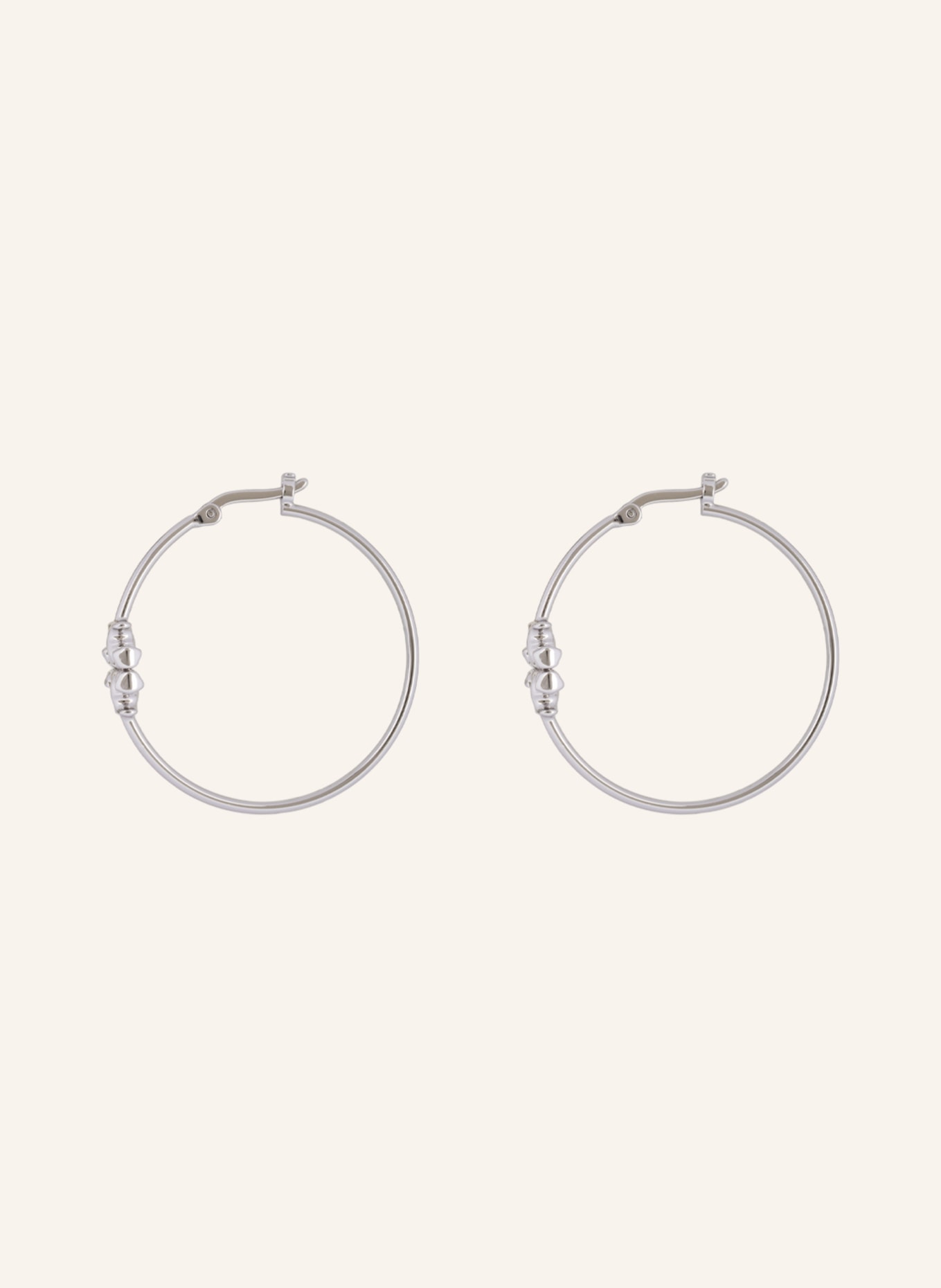 TORY BURCH Creole earrings ELEANOR , Color: SILVER (Image 2)