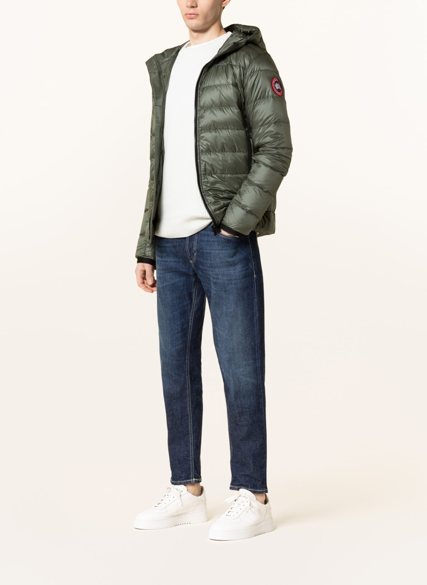 CANADA GOOSE Lightweight down jacket CROFTON: OLIVE