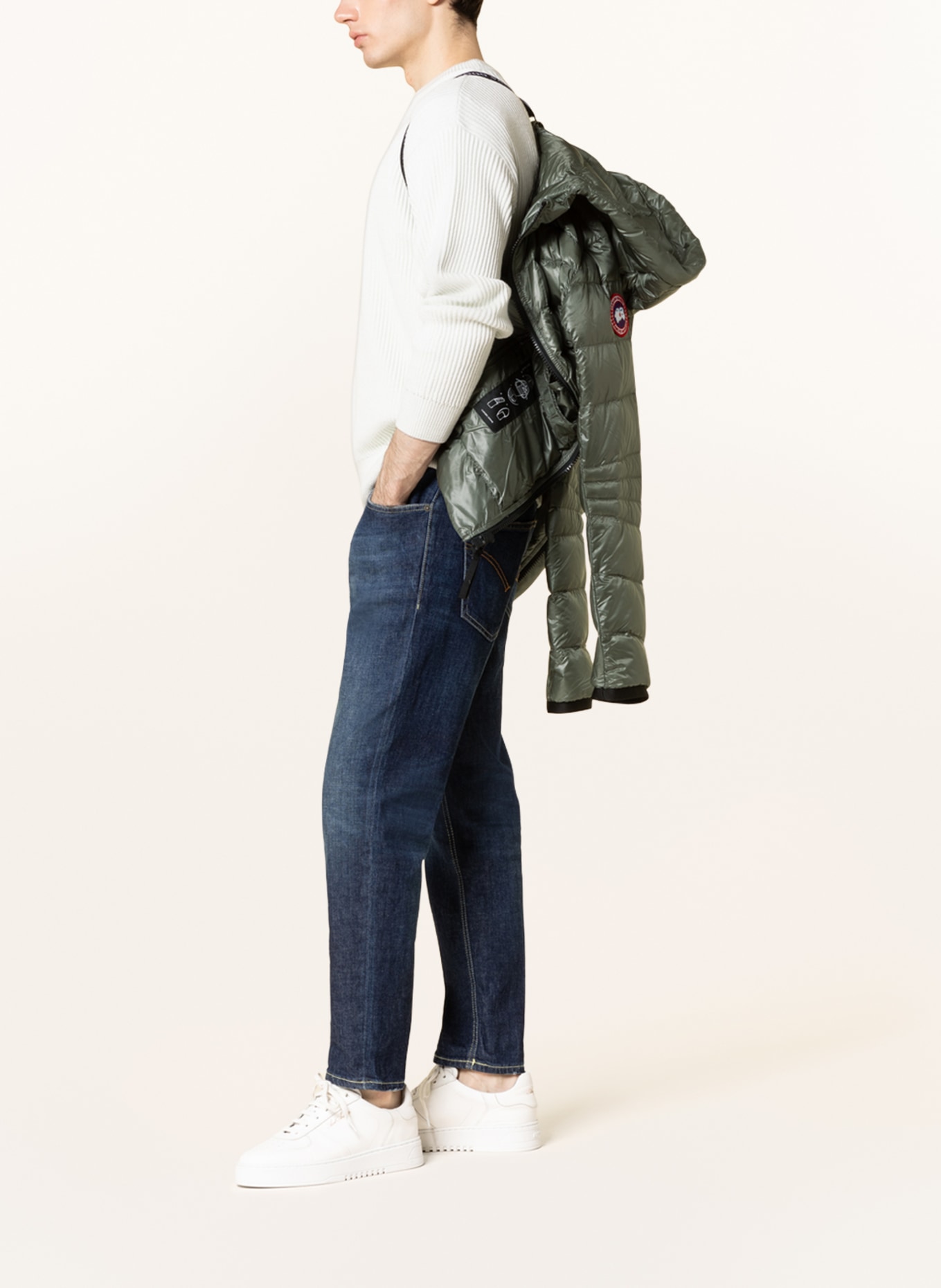 CANADA GOOSE Lightweight down jacket CROFTON: OLIVE