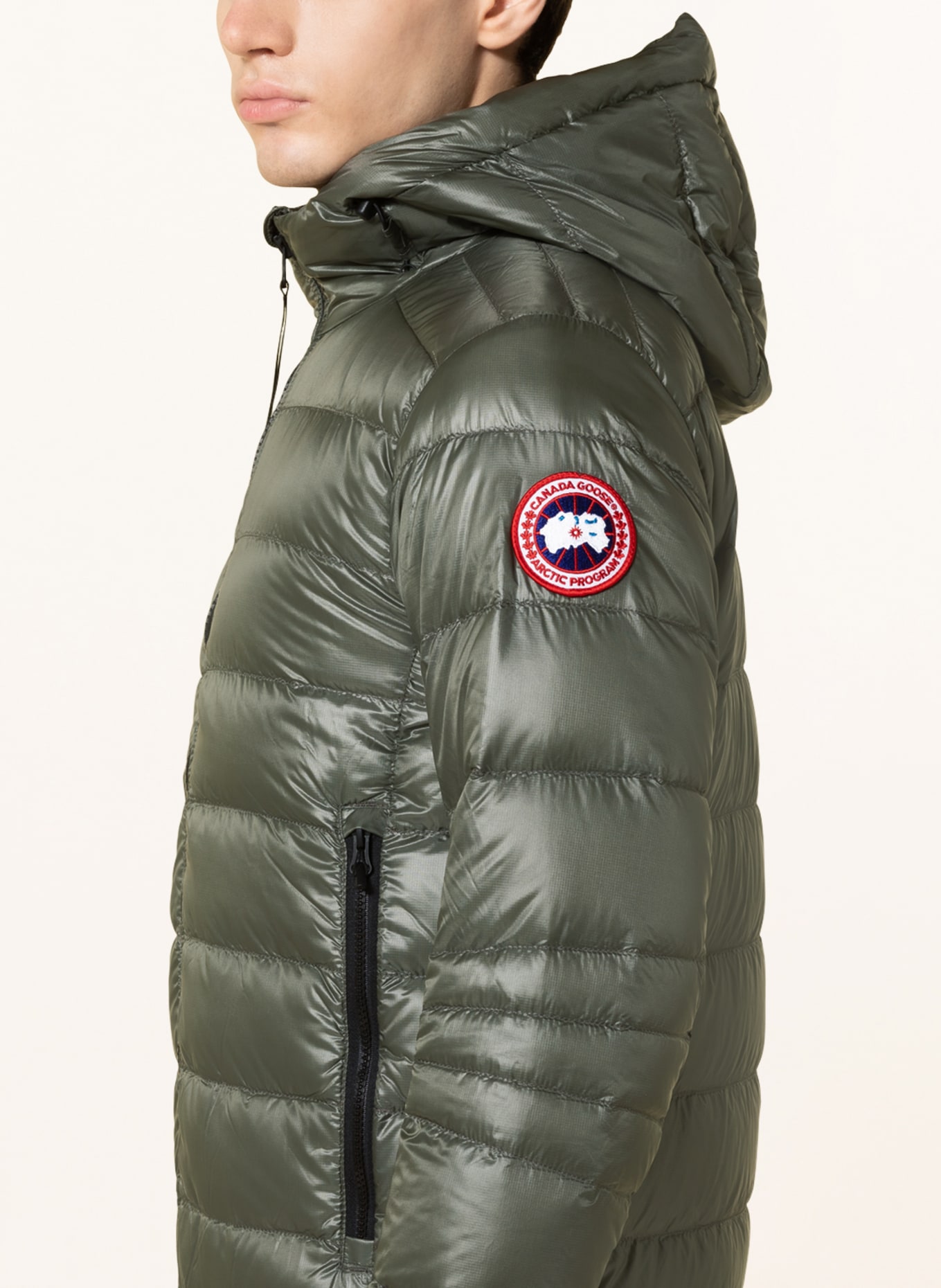 CANADA GOOSE Lightweight down jacket CROFTON: OLIVE