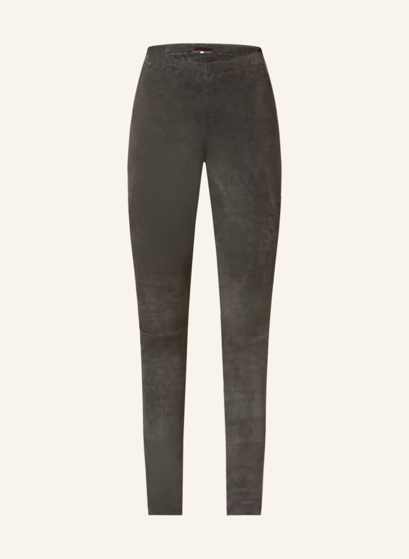 STOULS Leather trousers CAROLYN, Color: DARK GRAY (Image 1)