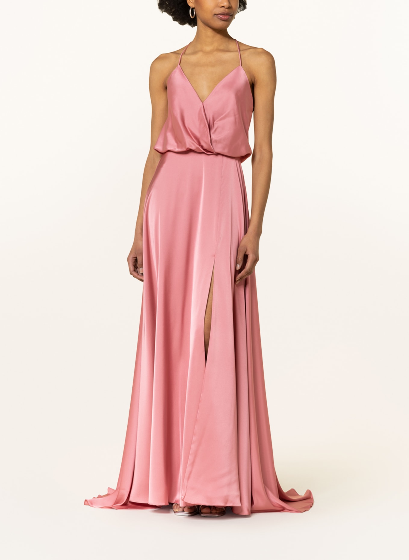 unique Evening dress with stole: PINK