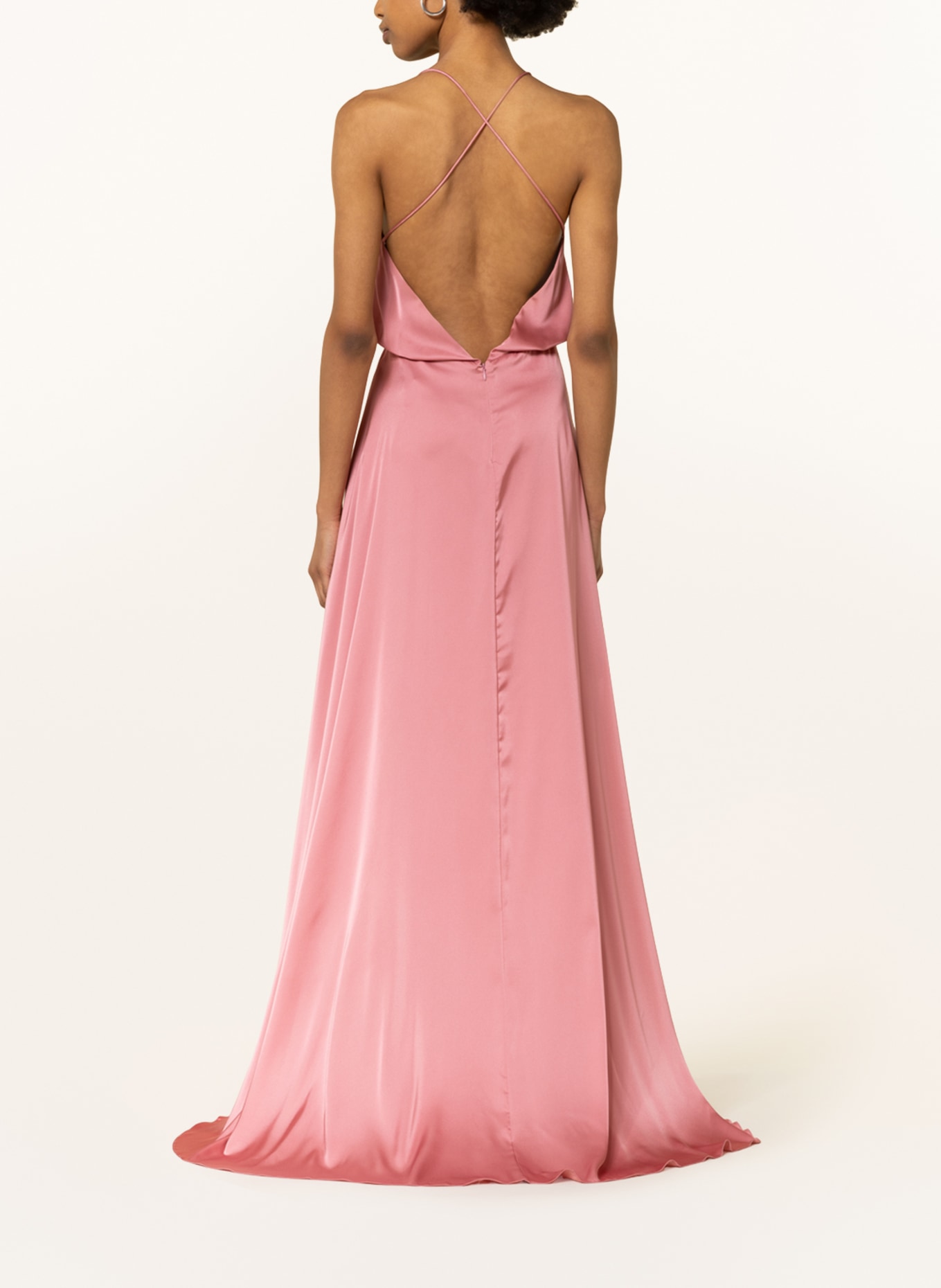 unique Evening dress with stole: PINK