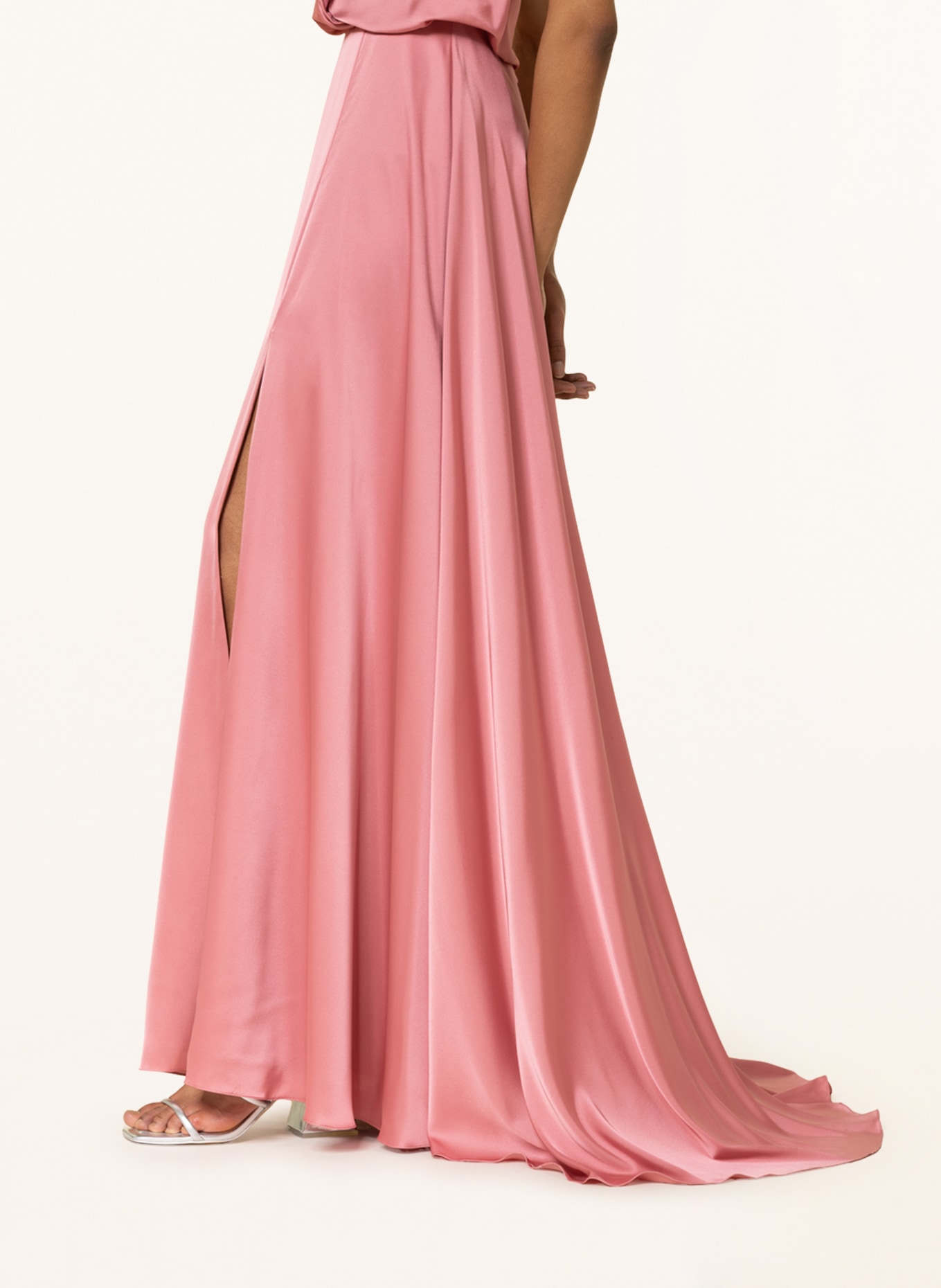 unique Evening dress with stole: PINK