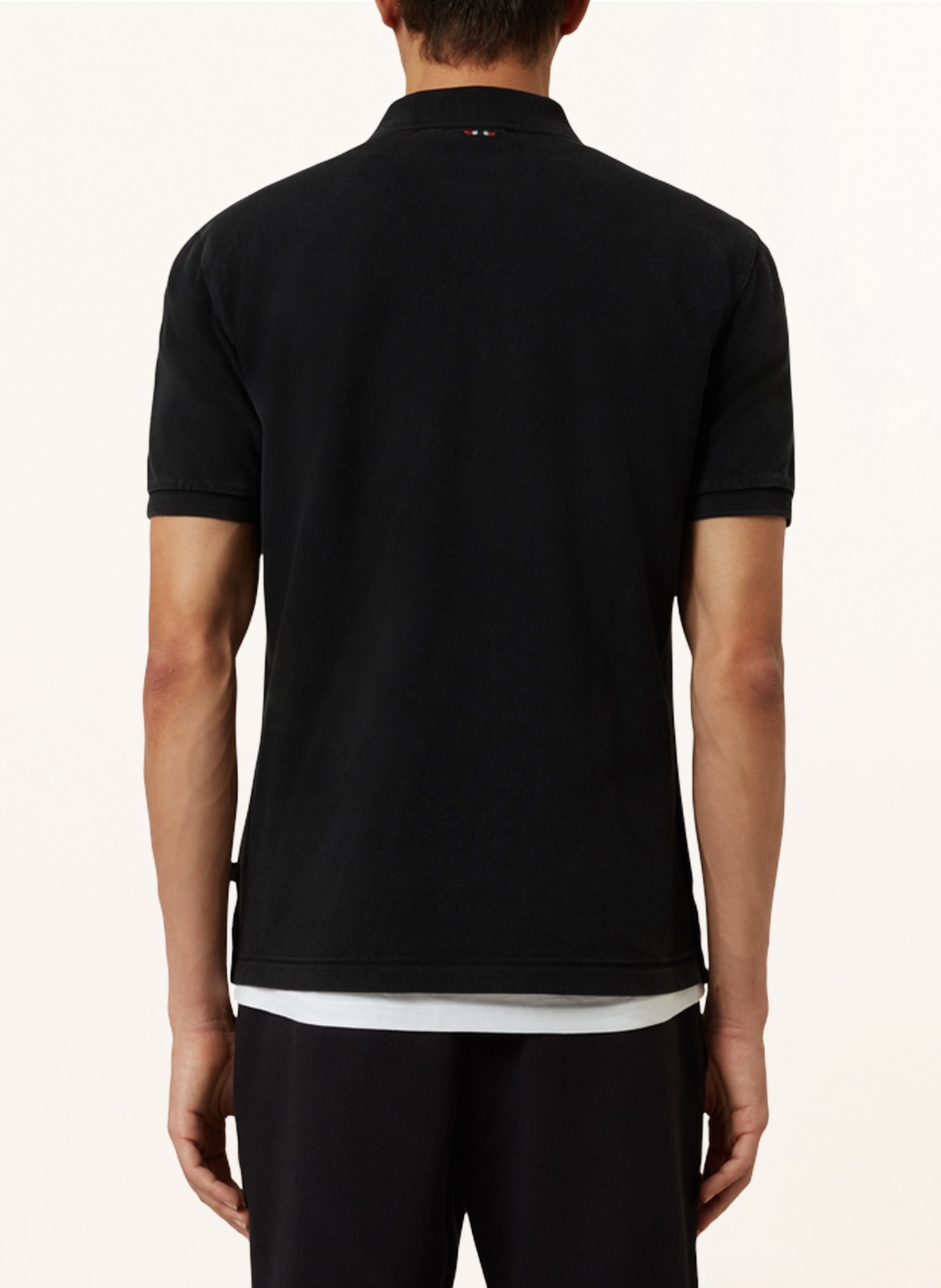 NAPAPIJRI Piqué polo shirt ELBAS, Color: BLACK (Image 3)