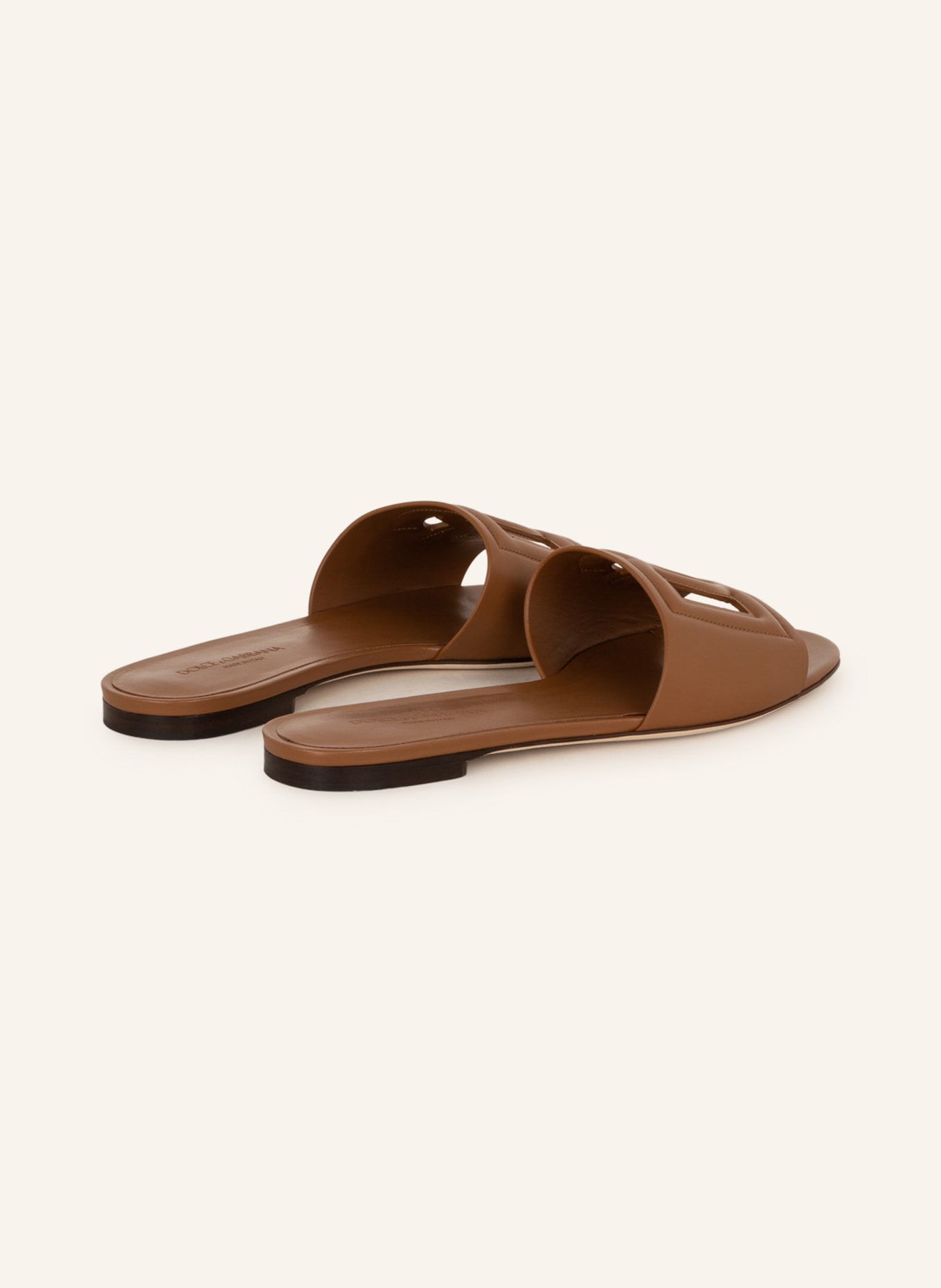 DOLCE & GABBANA Pantoletten: BRAUN