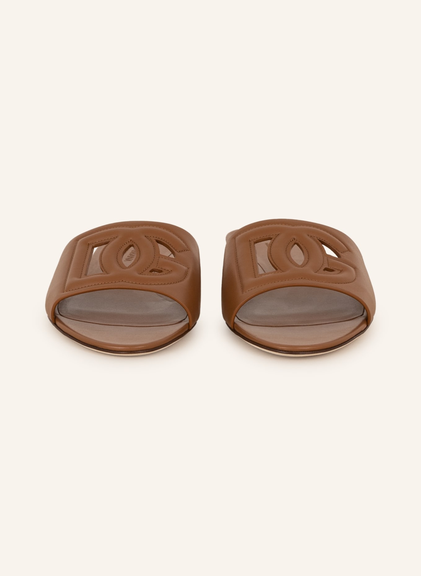 DOLCE & GABBANA Pantoletten: BRAUN