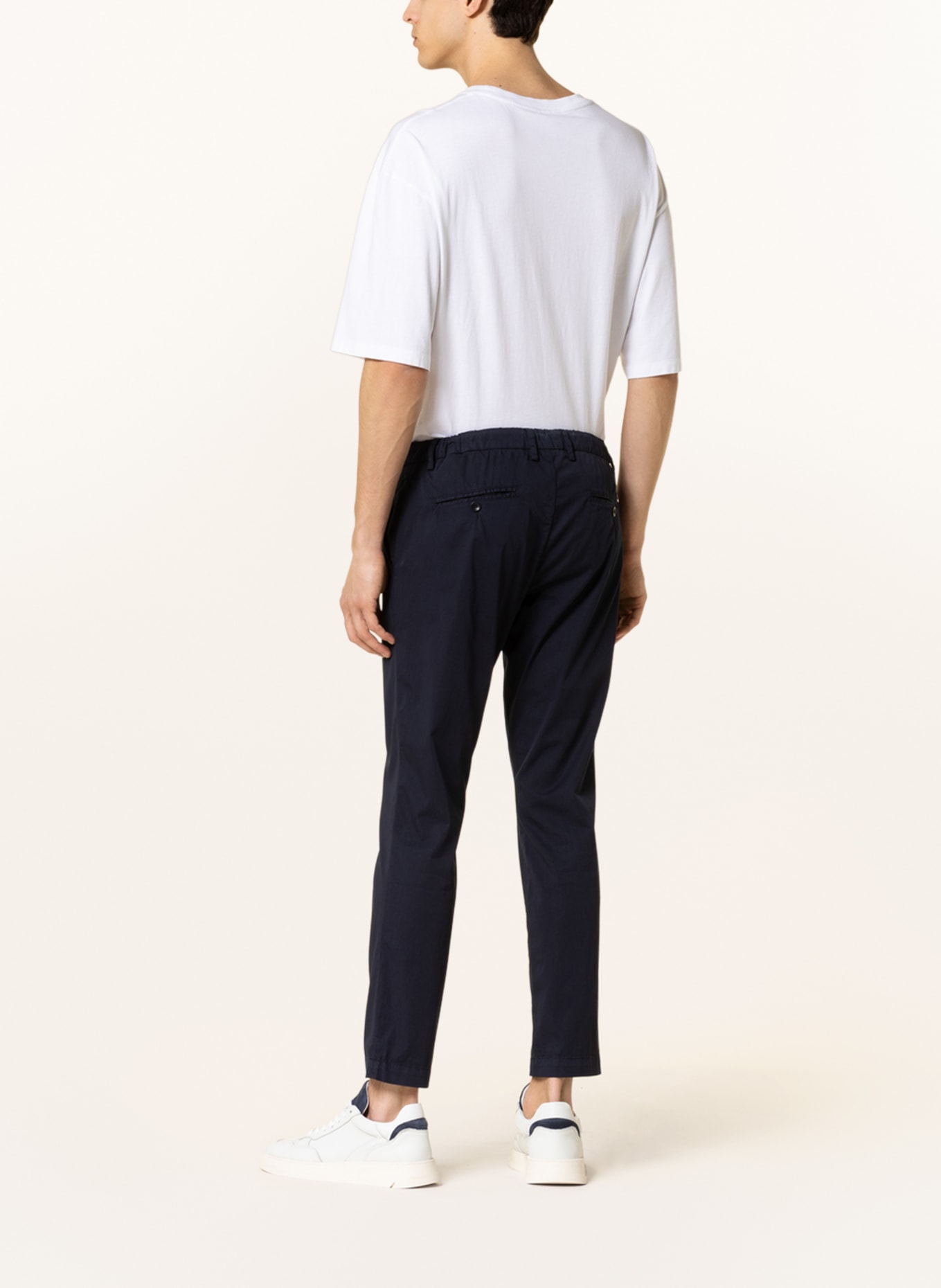ALBERTO Chinosy JUMP slim fit: GRANATOWY