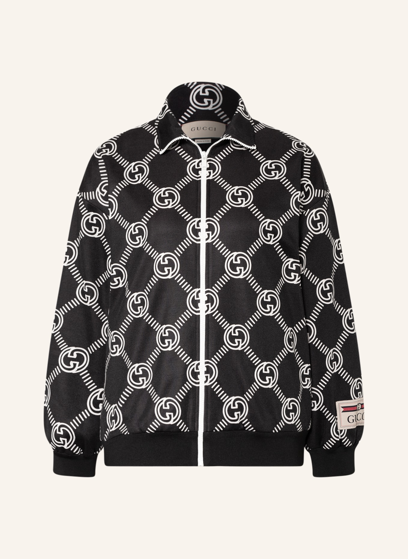 GUCCI Sweat jacket, Color: BLACK/ WHITE (Image 1)