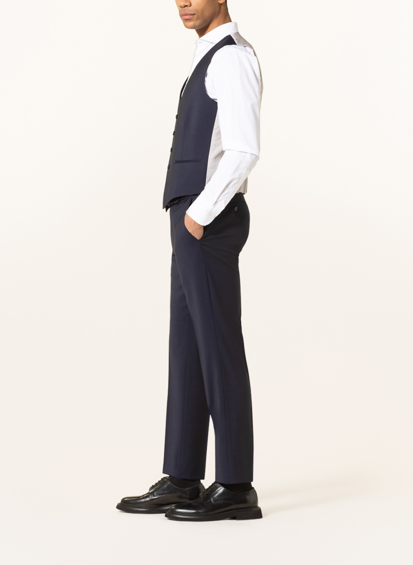 DRESSLER Anzughose Shaped Fit: 046 DUNKELBLAU