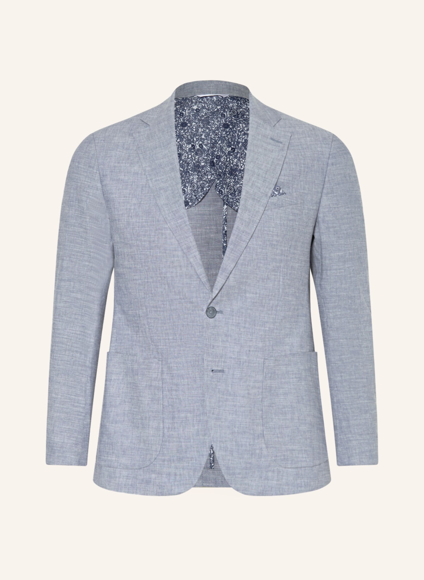 PAUL Suit jacket slim fit with linen, Color: 001 Light Blue (Image 1)