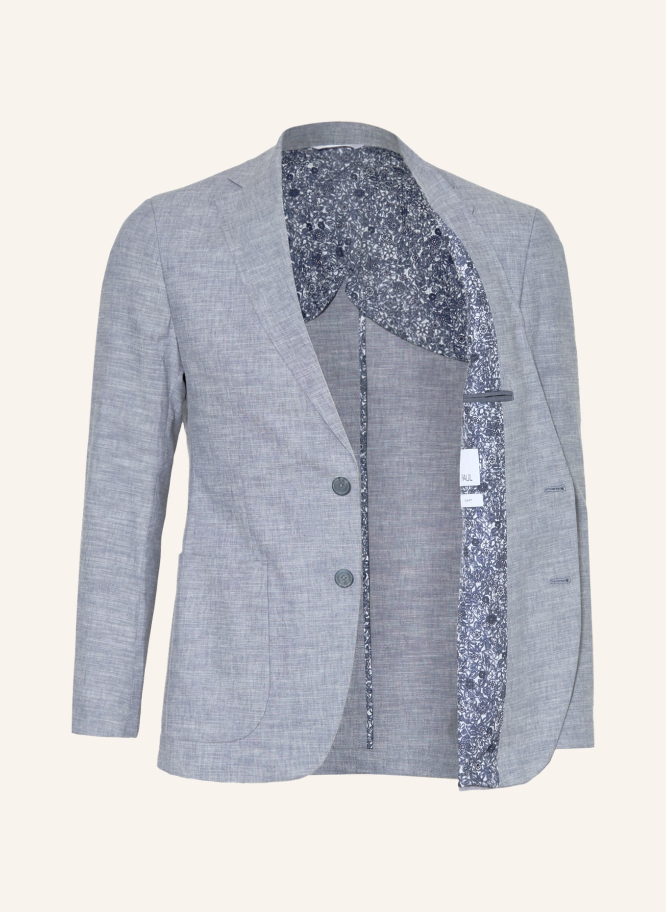 PAUL Suit jacket slim fit with linen, Color: 001 Light Blue (Image 5)