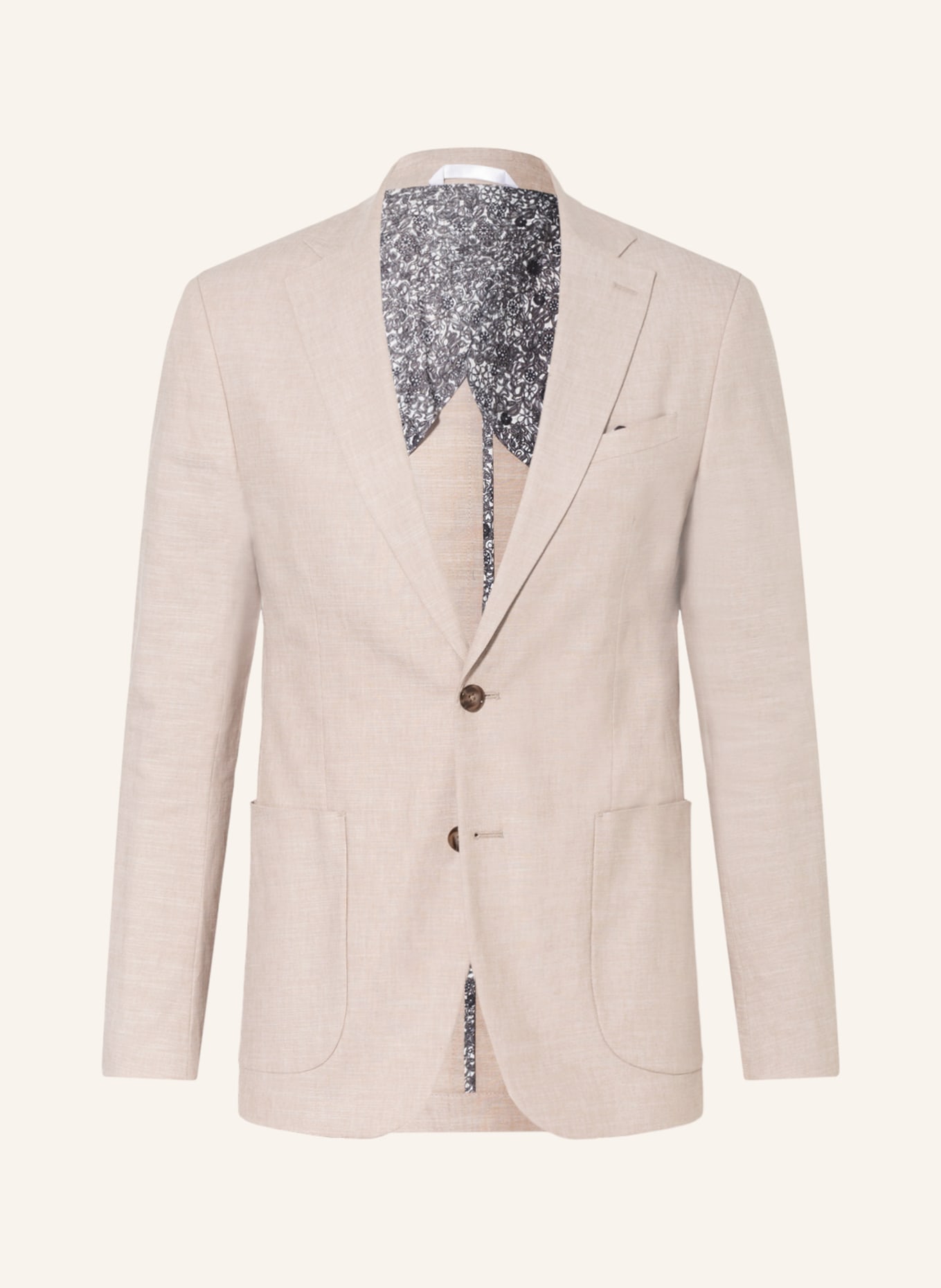 PAUL Tailored jacket slim fit with linen, Color: 003 Light Beige (Image 1)