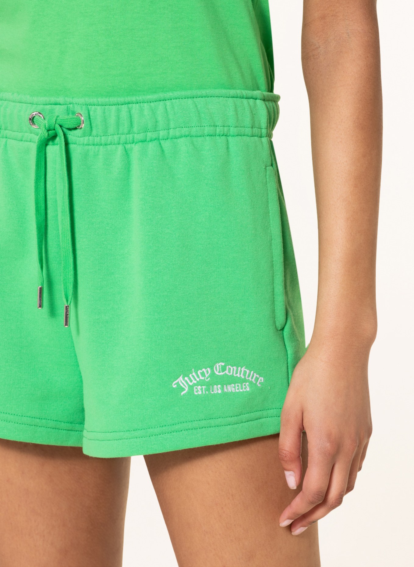 Juicy Couture Sweat shorts ANYA , Color: GREEN (Image 5)