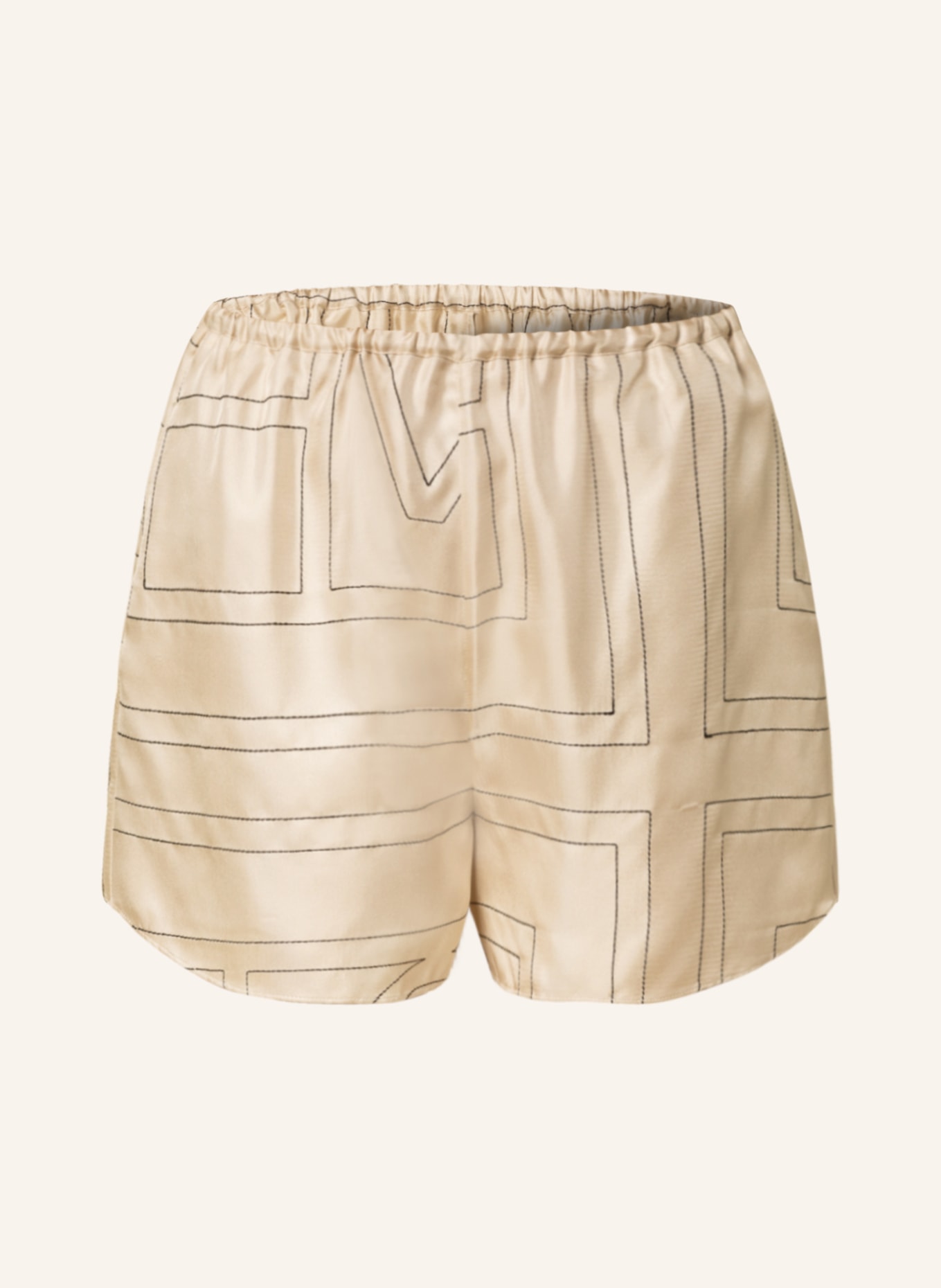 TOTEME Silk shorts, Color: LIGHT BROWN (Image 1)