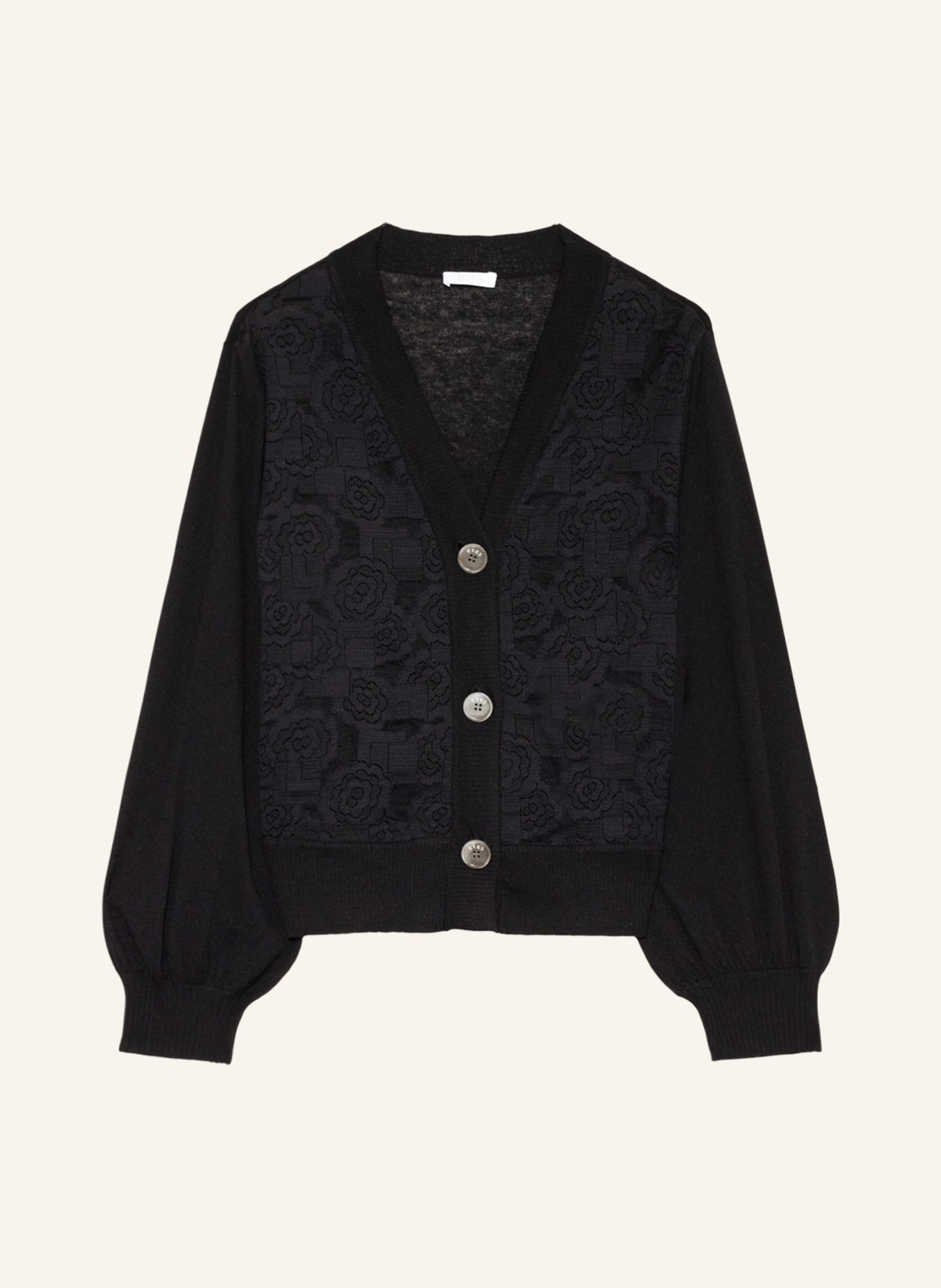 ERES Lounge jacket FRECKLES made of cashmere, Color: BLACK (Image 1)