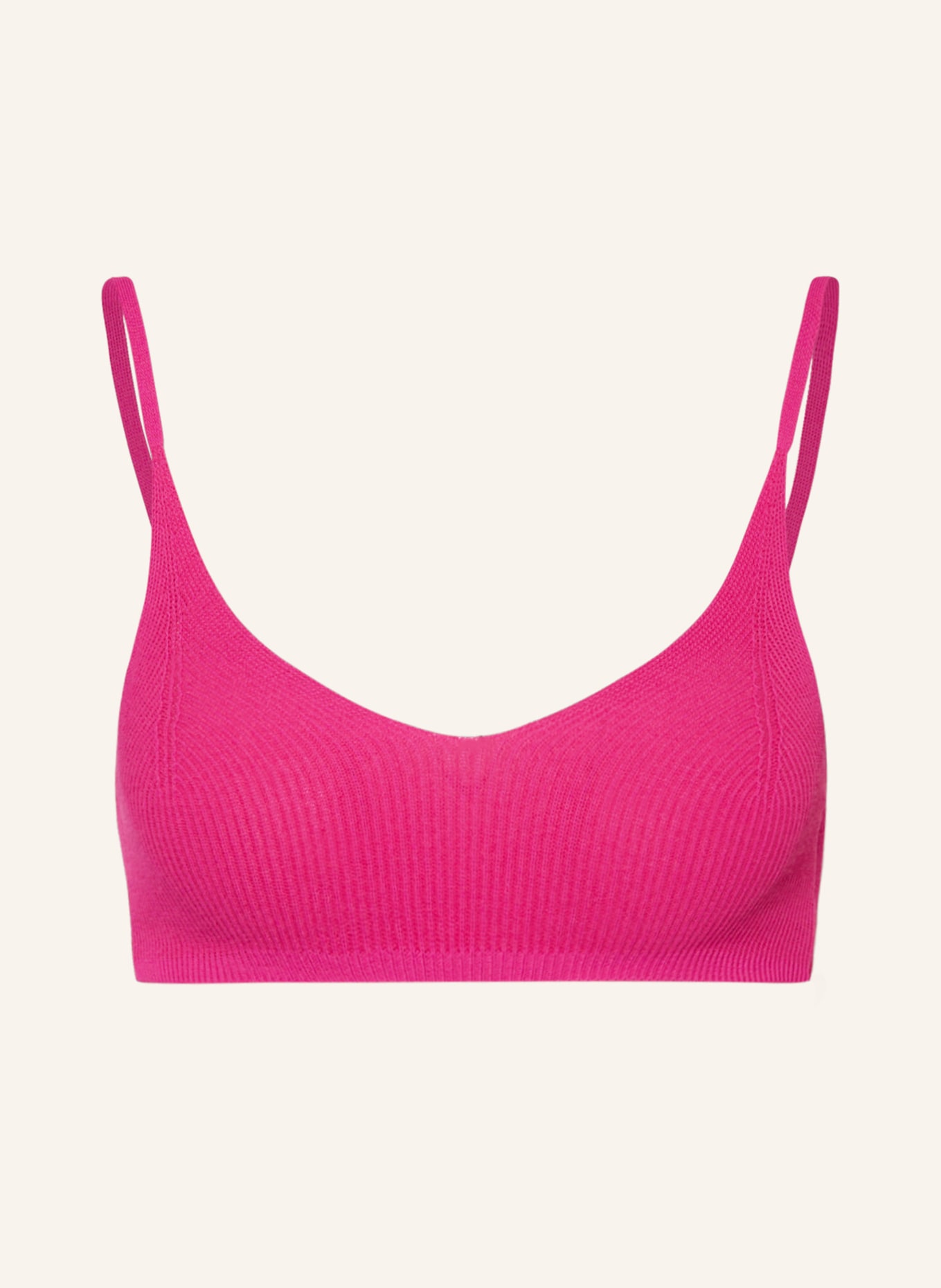 JACQUEMUS Cropped-Stricktop LE BANDEAU VALENSOLE, Farbe: PINK (Bild 1)