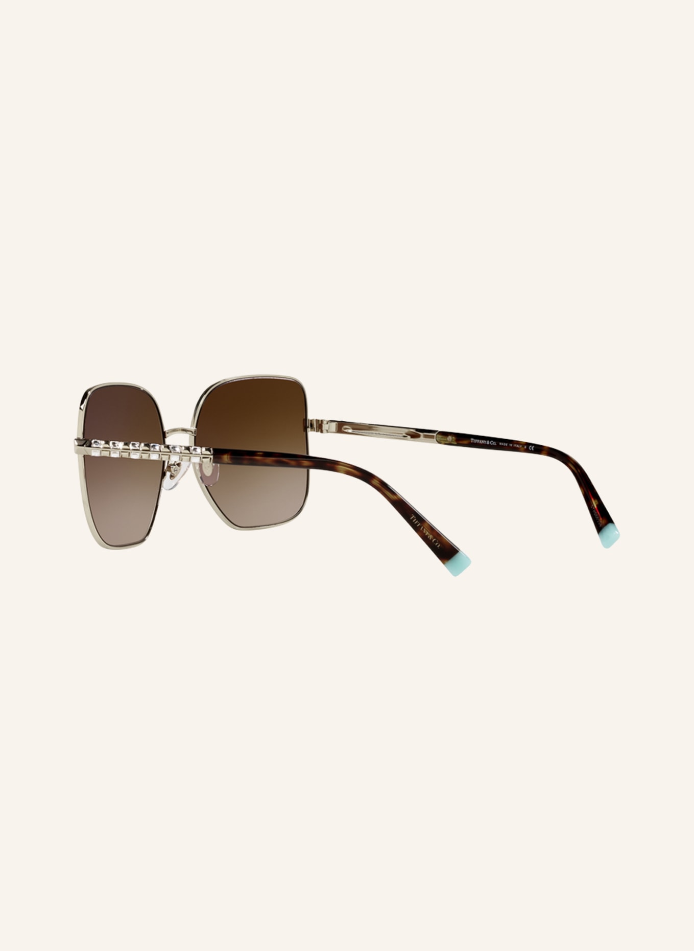 TIFFANY & Co. Sunglasses TF3078B: 60213Quay Great Escape clip on women's round sunglasses in tort