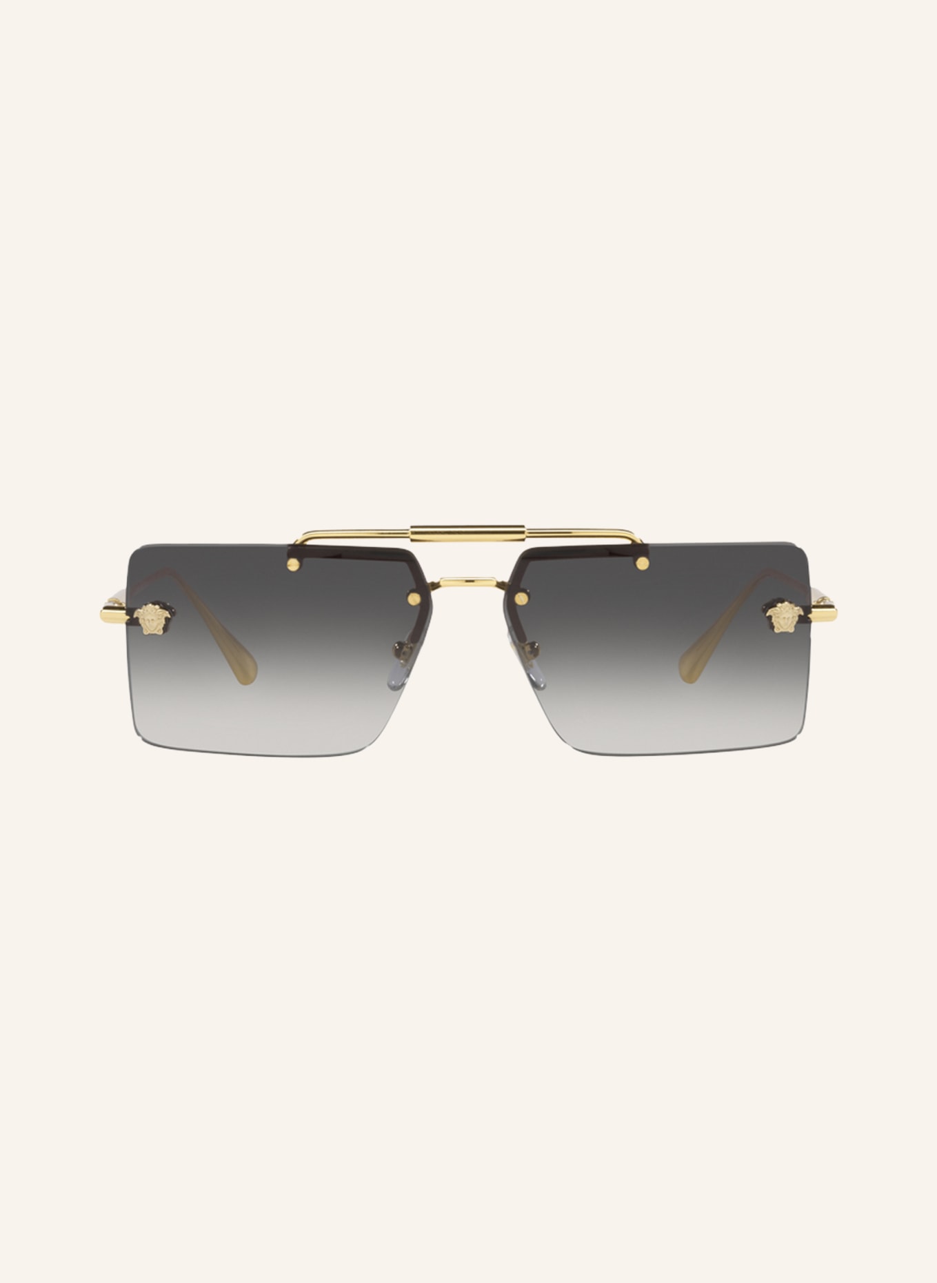 VERSACE Zonnebril VE2245: 10028G  - GOUD/GRIJS VERLOOP