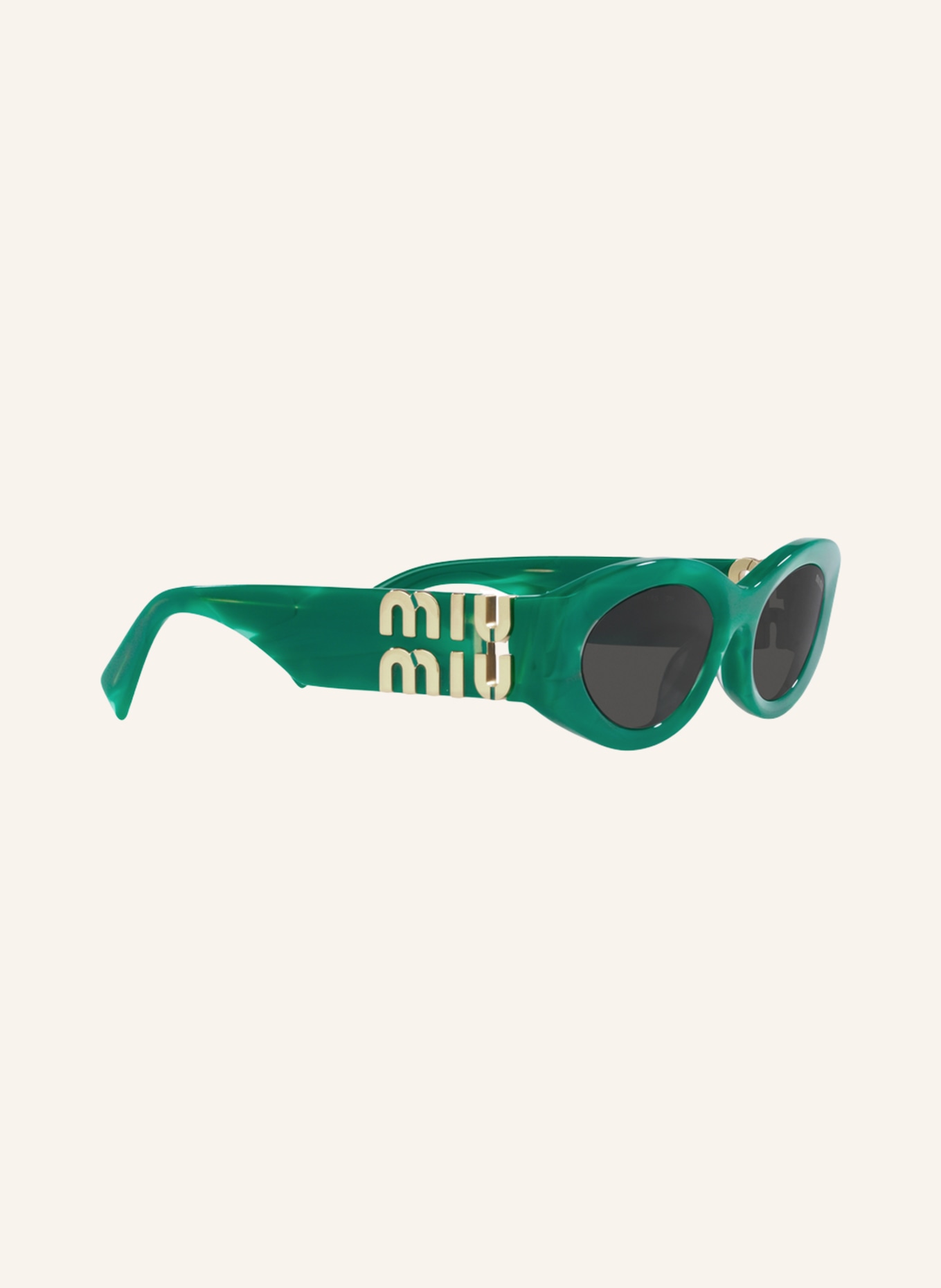MIU MIU Sunglasses MU 11WS, Color: 15H5S0 - GREEN/ DARK GRAY (Image 3)