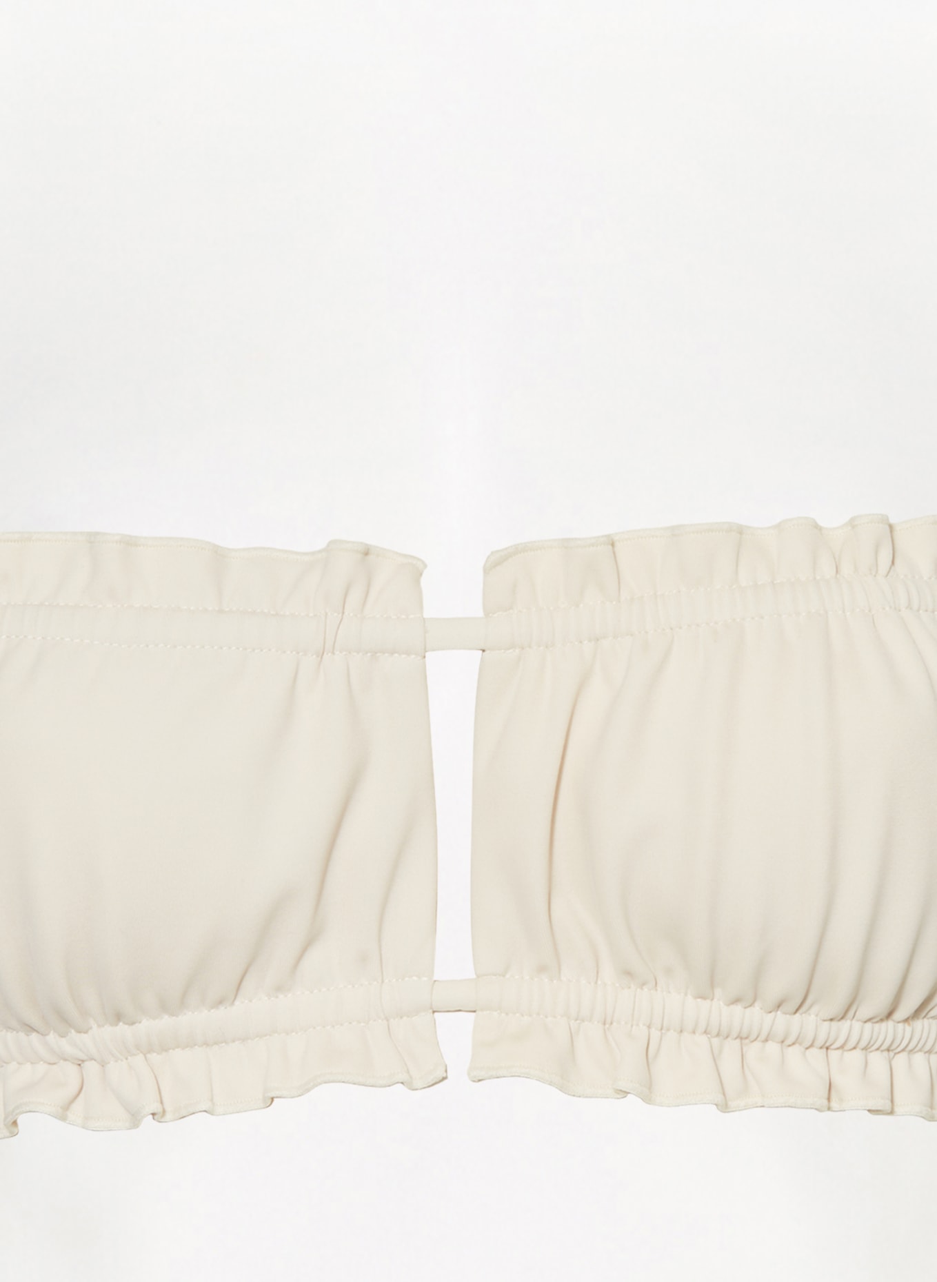 espadrij l'originale Bandeau bikini top CHLOE, Color: CREAM (Image 4)