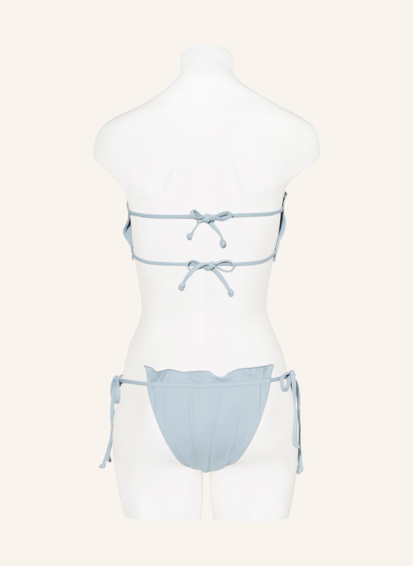 espadrij l'originale Bandeau bikini top CHLOE, Color: LIGHT BLUE (Image 3)