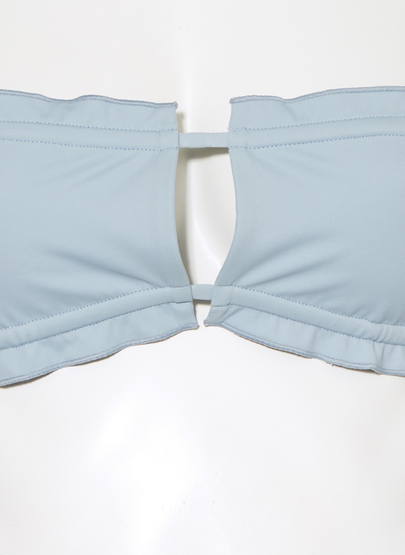espadrij l'originale Bandeau bikini top CHLOE, Color: LIGHT BLUE (Image 4)